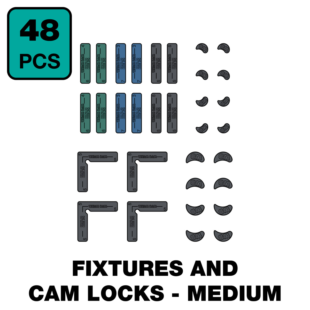 ULTIM8™ JIG Fixture and Cam Lock Set - Medium