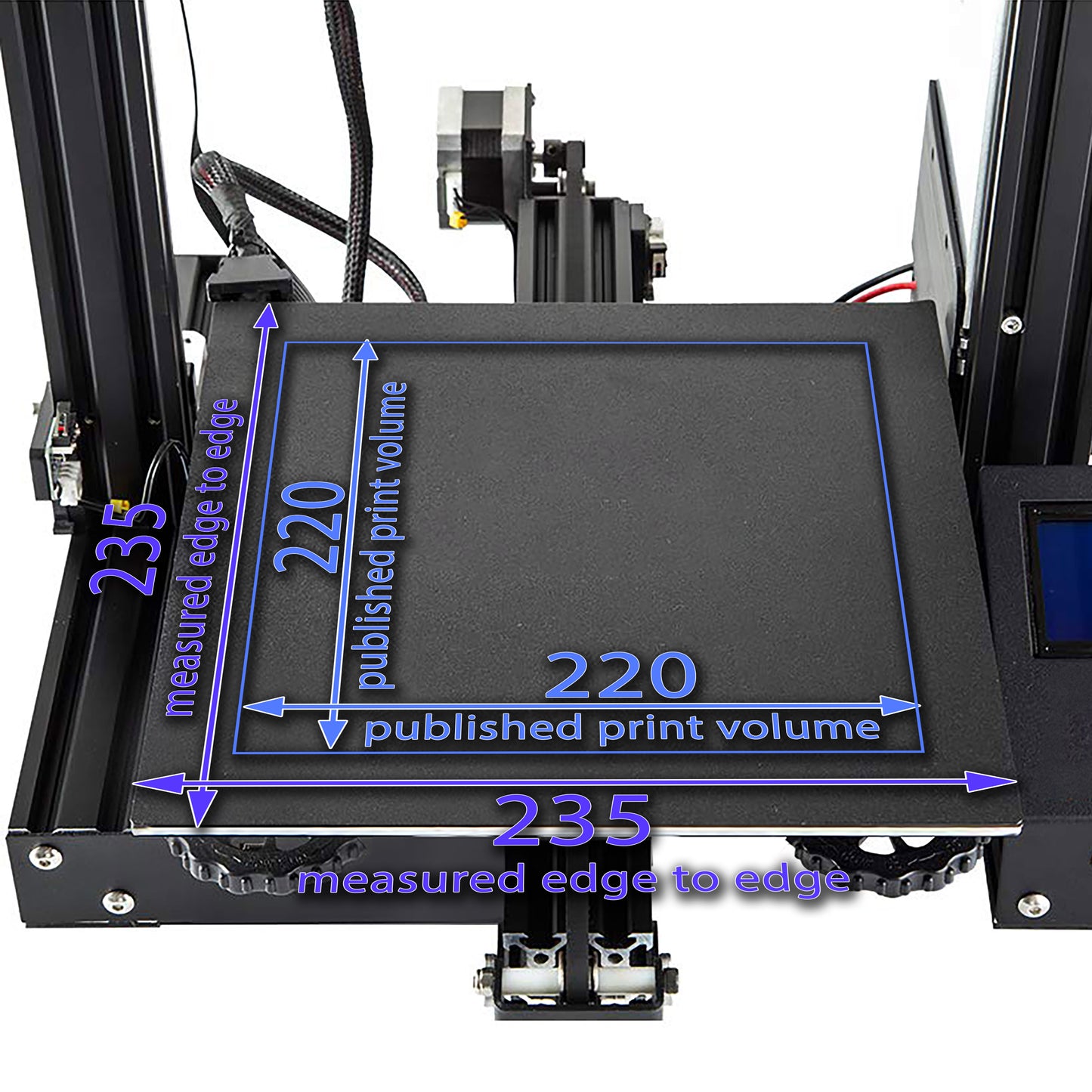 410 x 410 Kit with Pre-Installed PEX Build Surface - Creality CR-10 S4, VORON Design Core XY