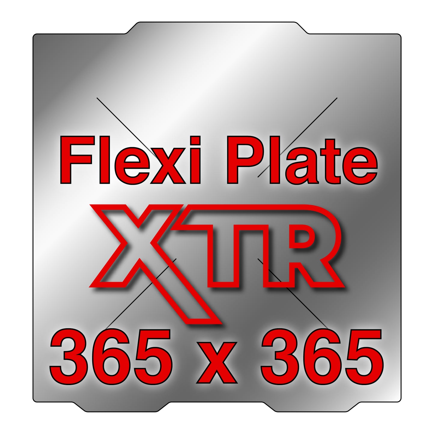 XTR Flexi Plate with No Build Surface - 365 x 365
