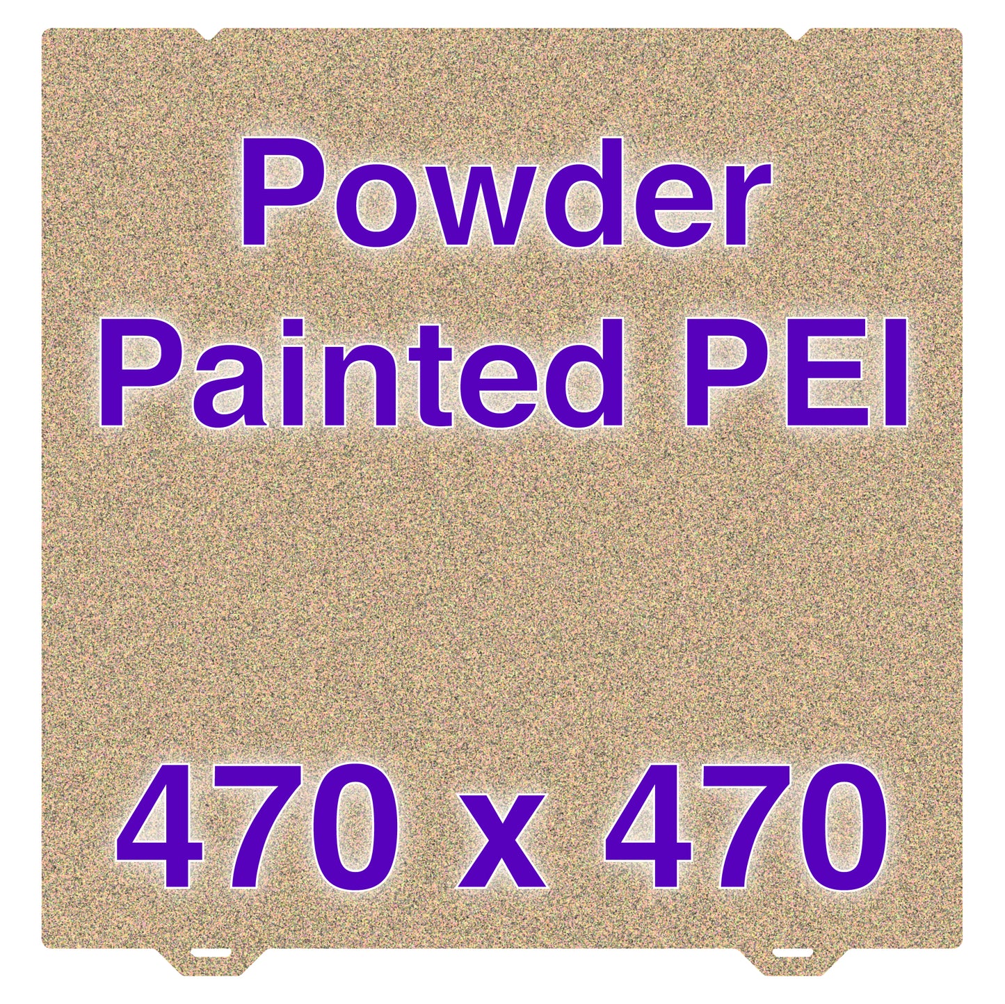 Flexi Plate with Textured ULTEM PEI - 470 x 470 w/ Alignment Notches