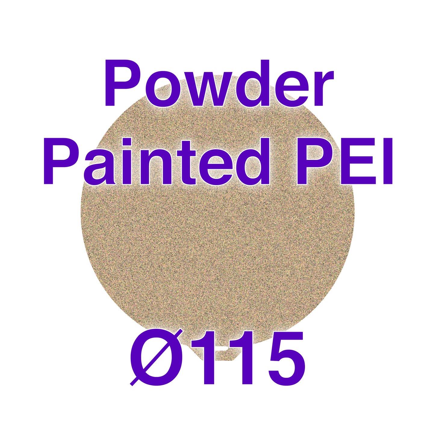 Flexi Plate with Textured ULTEM PEI - MonoPrice Mini Delta - Ø115