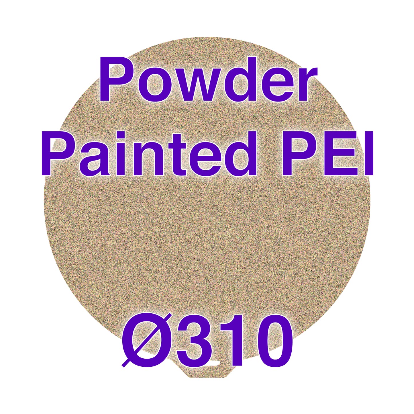 Flexi Plate with Textured ULTEM PEI - V400 and Tractus T850 - Ø310