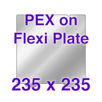 Flexi Plate with Pre-Installed PEX Build Surface - 235 x 235 (Alignment Notches) - Creality CR-10 SE, K1/K1C, Ender 3 V3 SE/KE, Ender 5S1