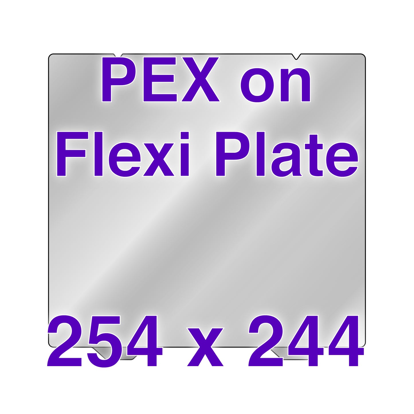 Flexi Plate with PEX - Prusa i3 Series - 254 x 244
