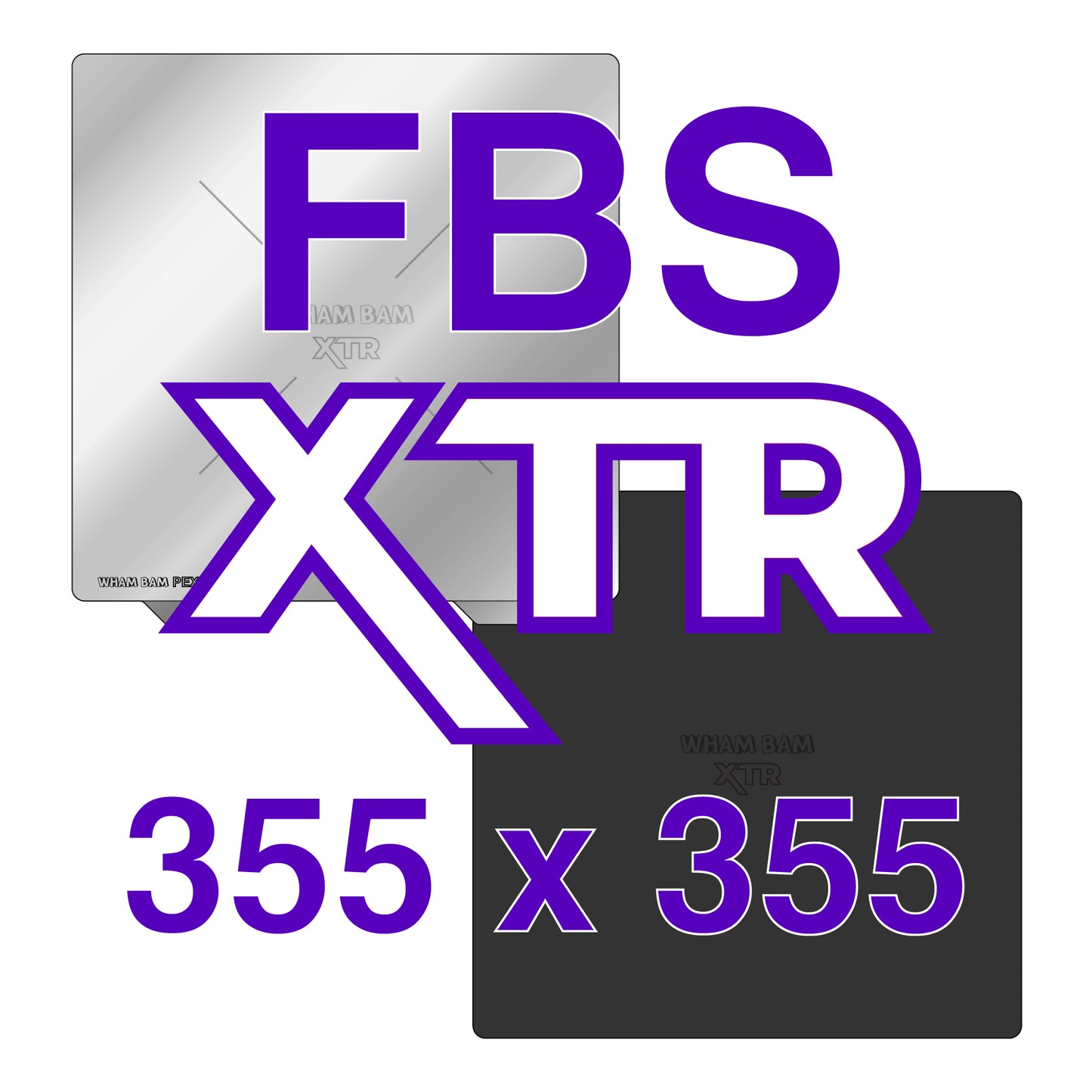 355 x 355 - XTR - Kit with Pre-Installed PEX Build Surface - VORON Design 350 V2 & Sovol SV08
