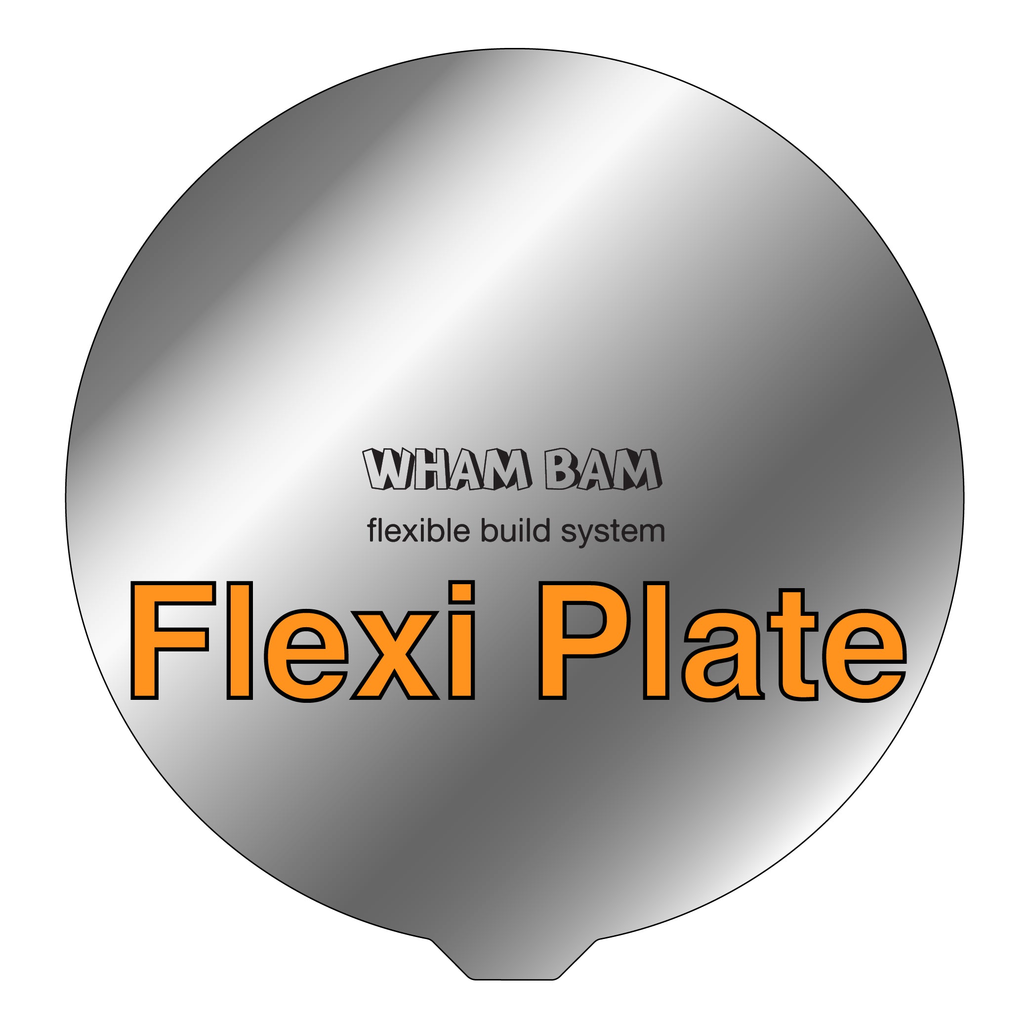 Flexi Plate Only (No Build Surface) 310Ø No Cut Outs Tractus T850 Wham Bam Systems