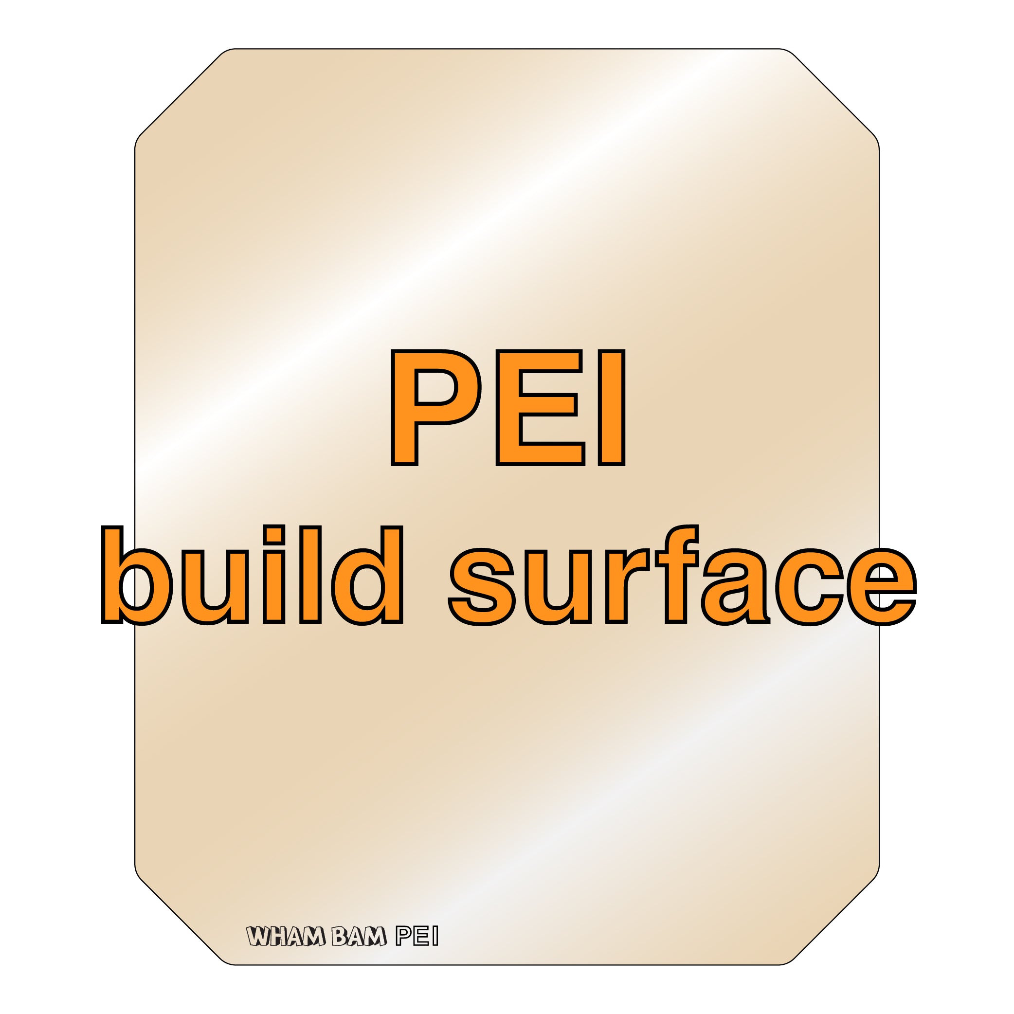 Pei Build Surface - 254 x 203 - MakerGear M2 & M3