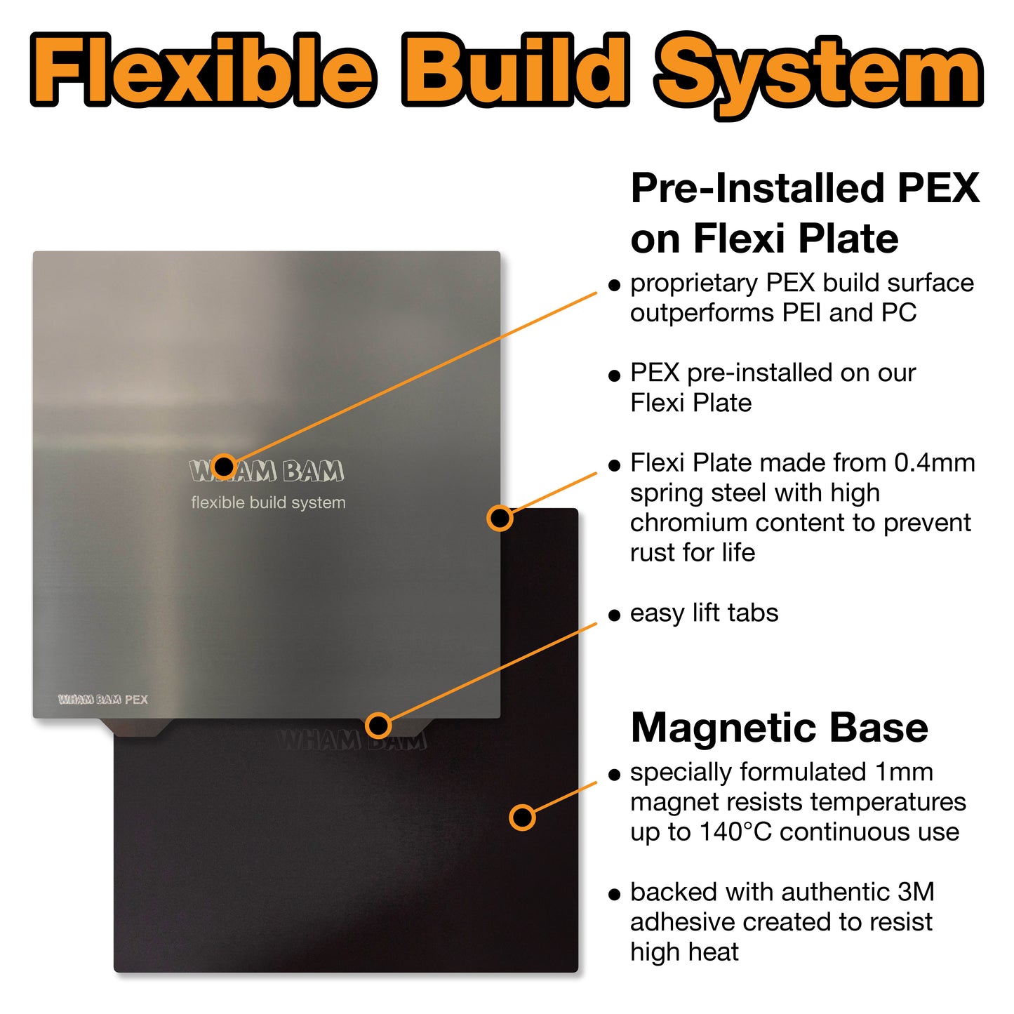 265Ø Kit with Pre-Installed PEX Build Surface - Flsun QQ-S Pro