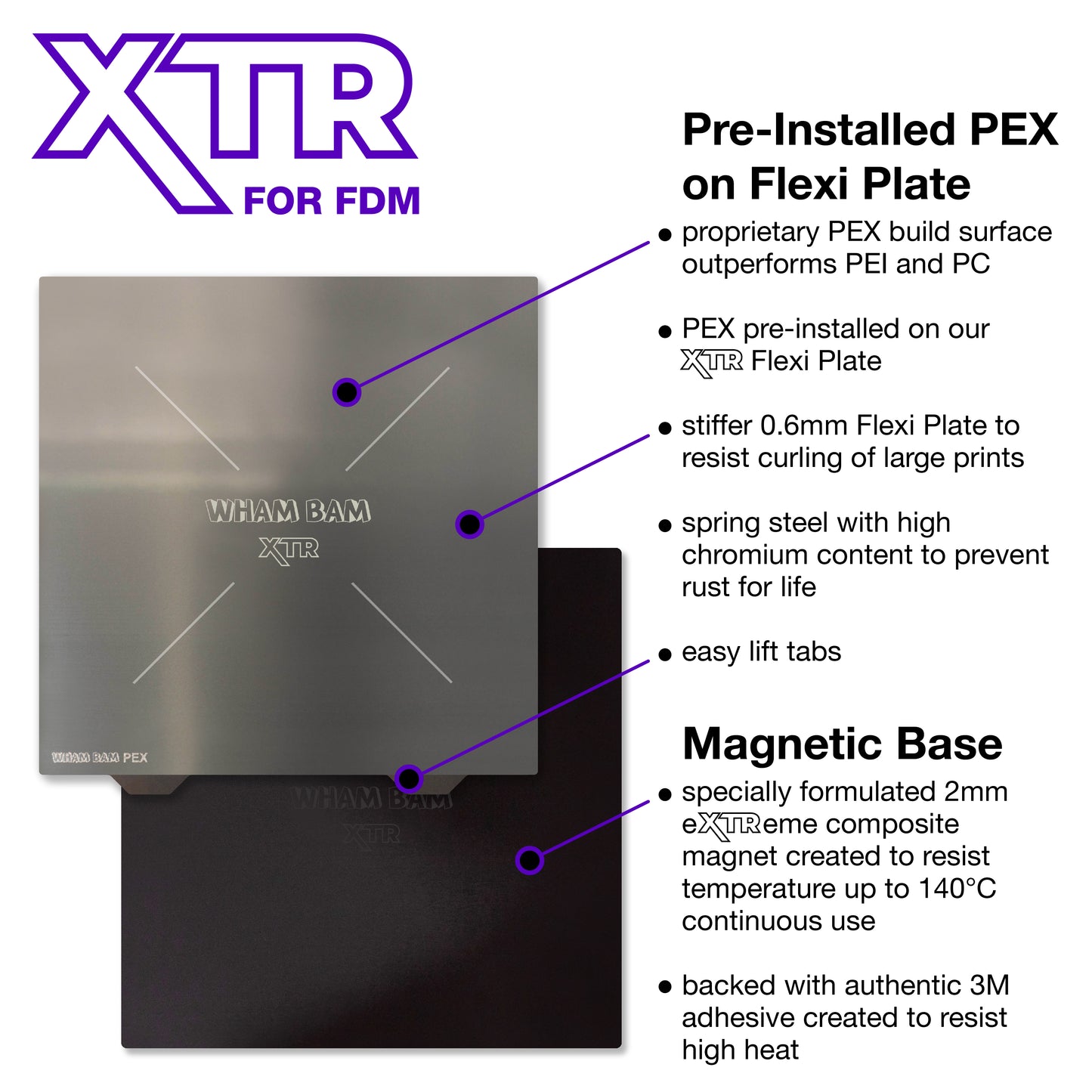 305 x 305 - XTR - Kit with Pre-Installed PEX Build Surface - Voron 2.4 300/Trident 300