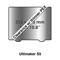 355 x 275 Kit with Pre-Installed PEX (0.19mm) Build Surface - 355 x 275 - Ultimaker S5