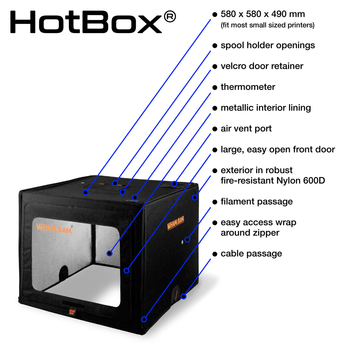 HotBox - 3D Printer Enclosure – Wham Bam Systems