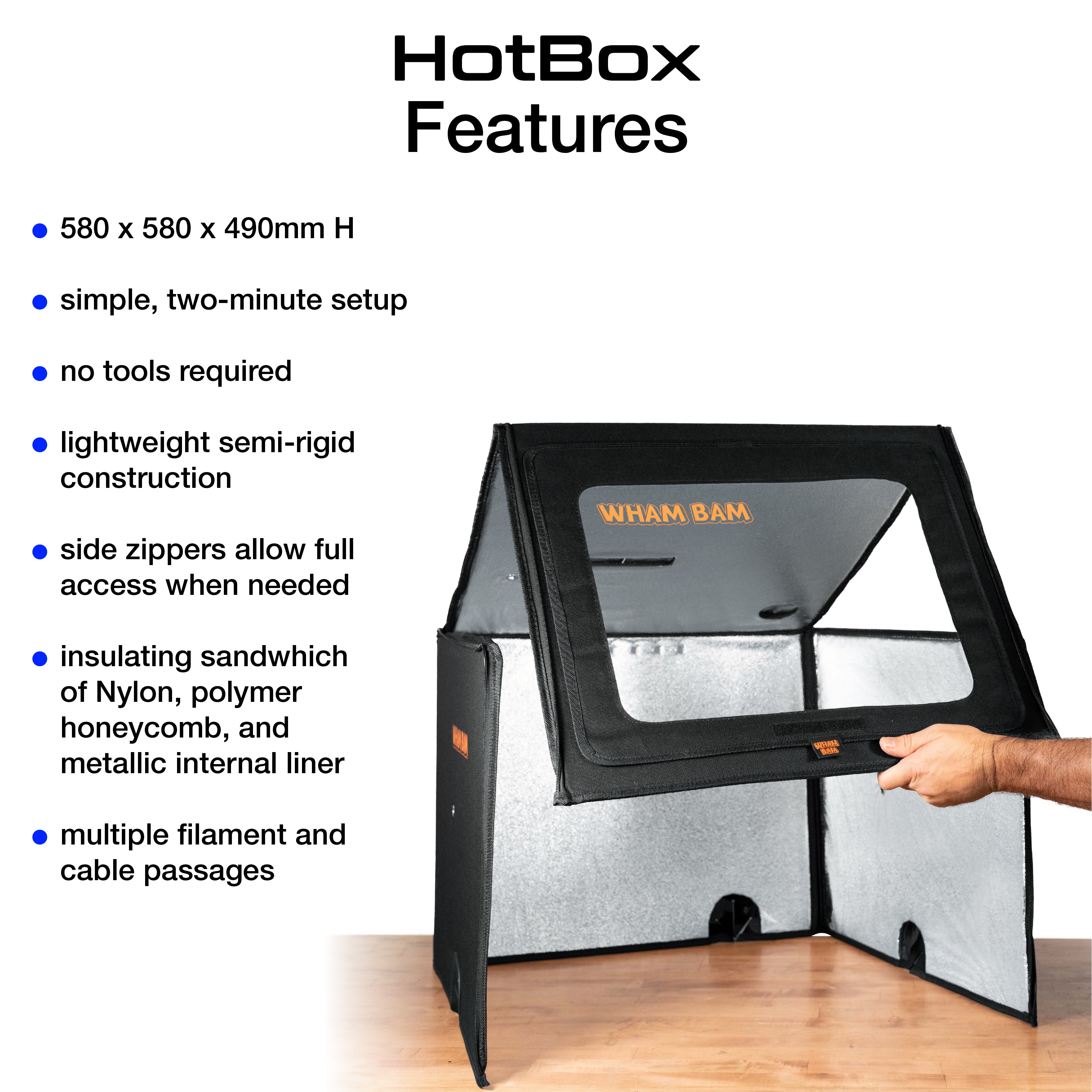 Box3d HotBox - 3D Printer Enclosure – Wham Bam Systems