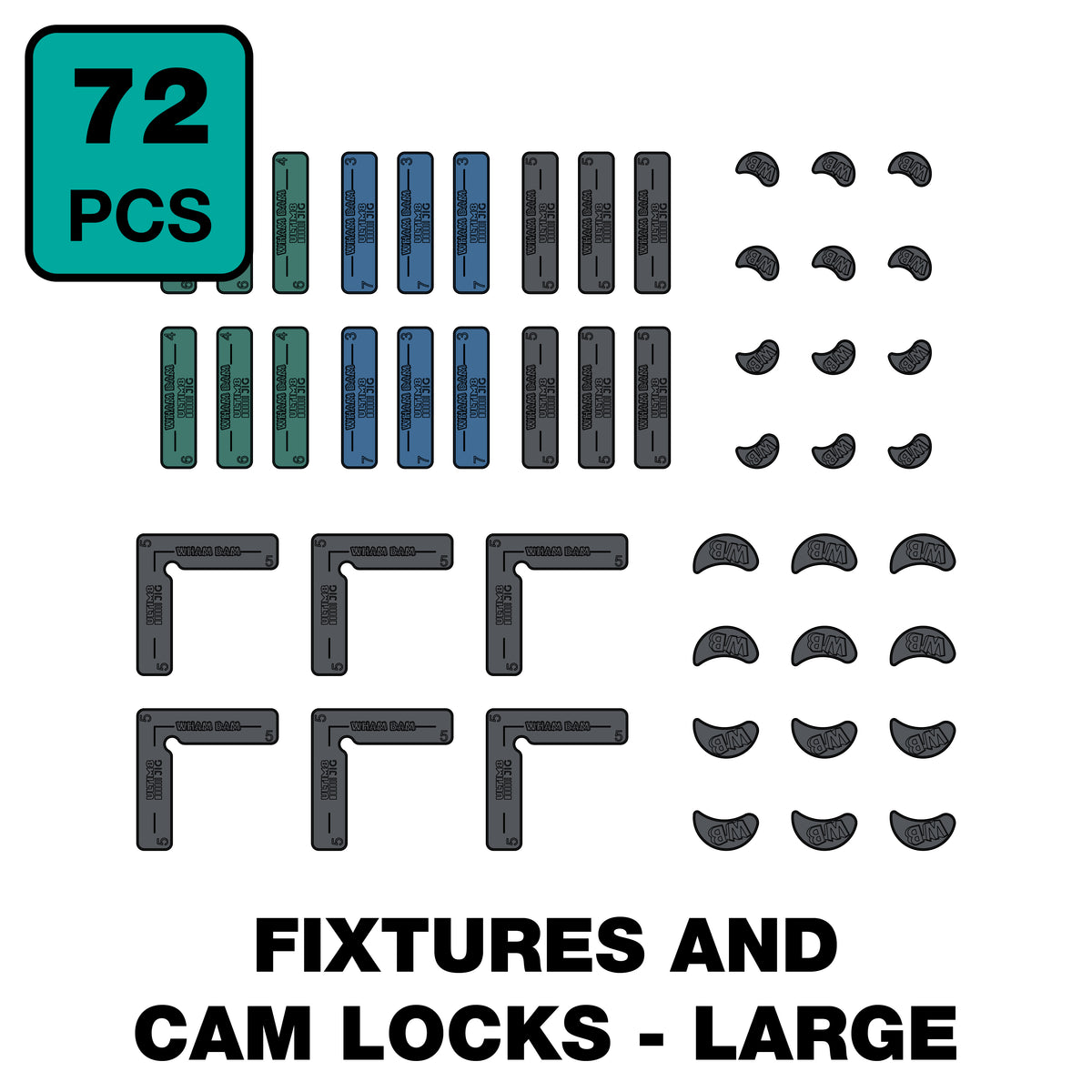 ULTIM8™ JIG Fixture and Cam Lock Set - Large