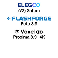 Kit -  Elegoo Saturn (V2) and Flashforge Foto 8.9 - 196 x 126
