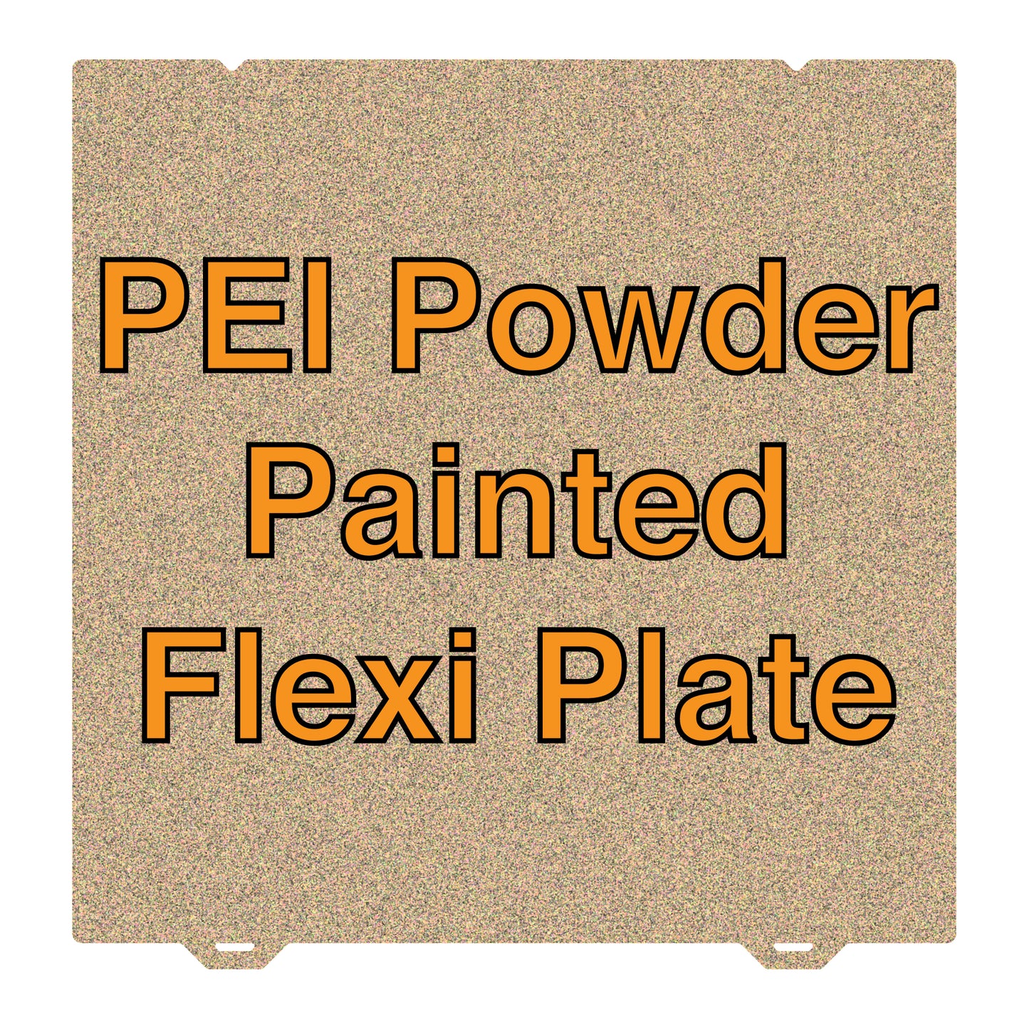 Powder Painted PEI Flexi Plate - 470 x 470 - Creality CR-10 MAX, Creality CR-M4 (Alignment Notches)