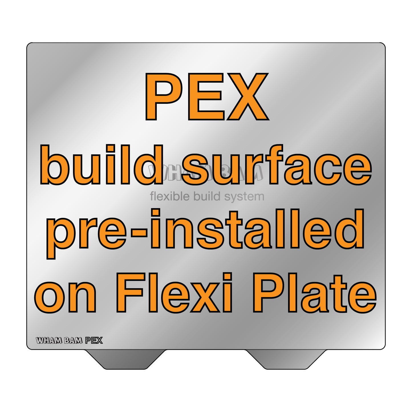 Flexi Plate with Pre-Installed PEX Build Surface (0.19mm) - 258 x 230 - Ultimaker S3, Eryone ER 20