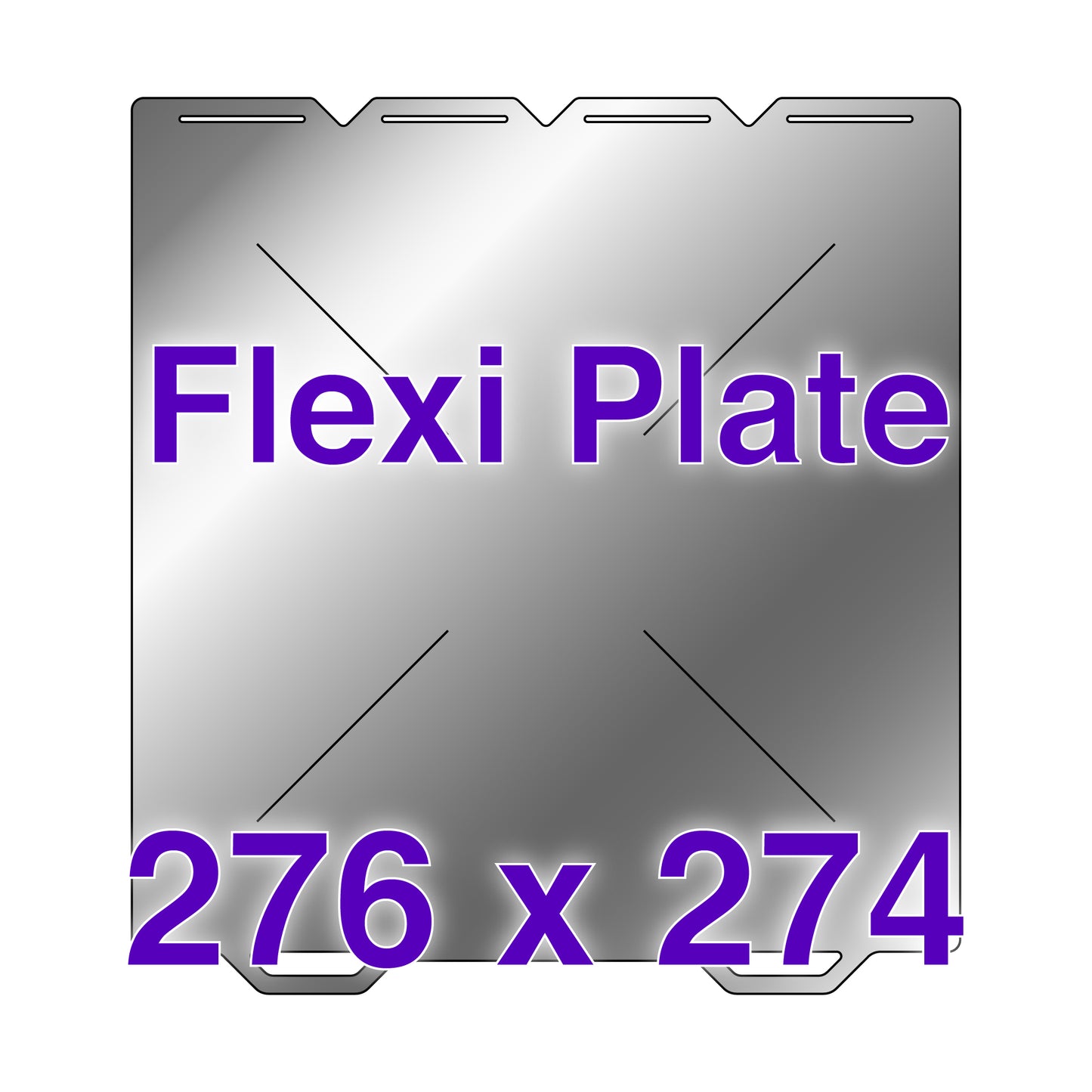 Flexi Plate with No Build Surface - 276 x 274 - Snapmaker U1