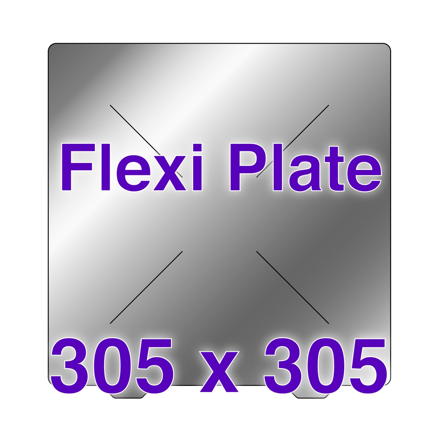 Flexi Plate with No Build Surface - 305 x 305