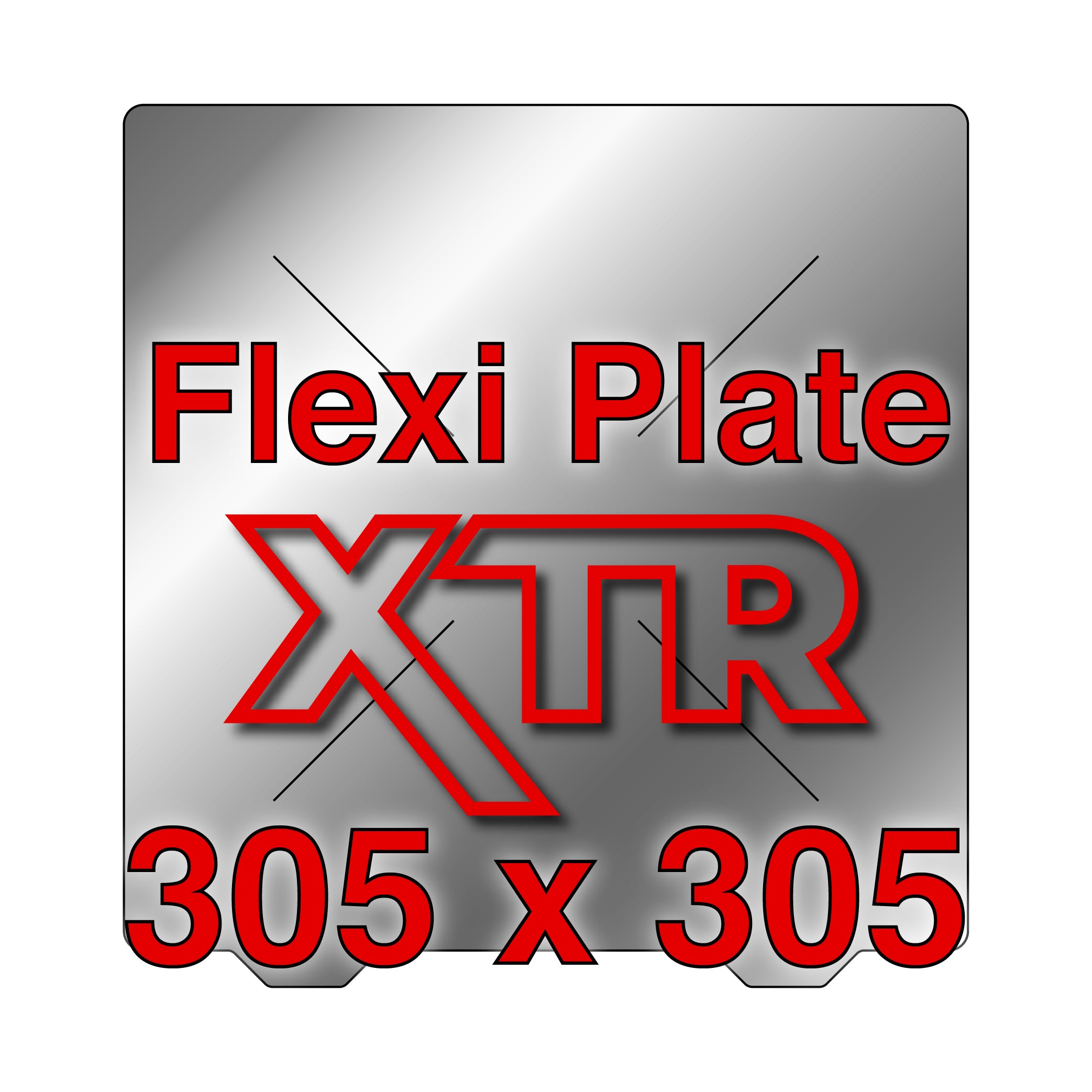 XTR Flexi Plate with No Build Surface - 305 x 305 – Wham Bam Systems