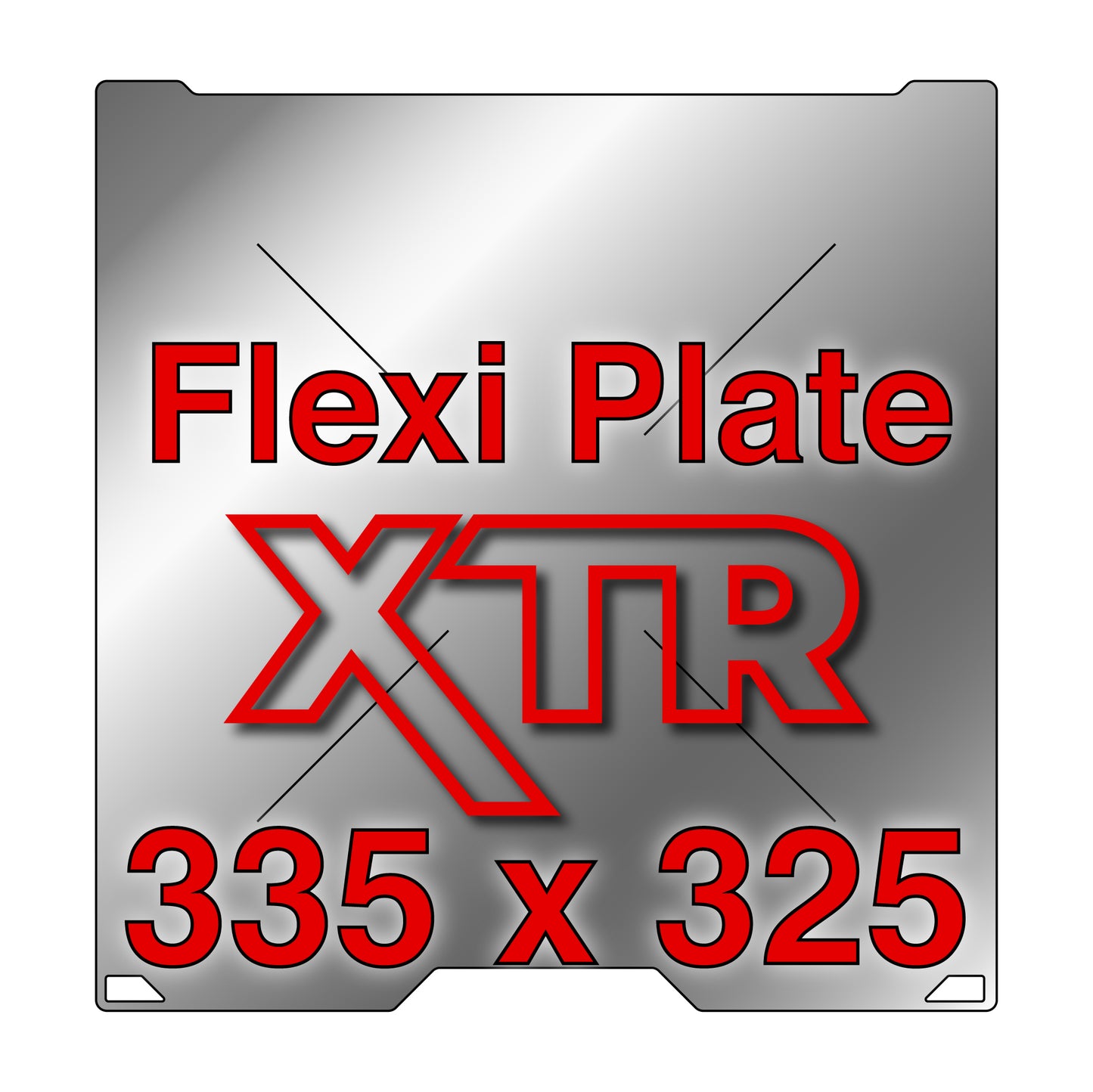 XTR Flexi Plate with No Build Surface - 335 x 325