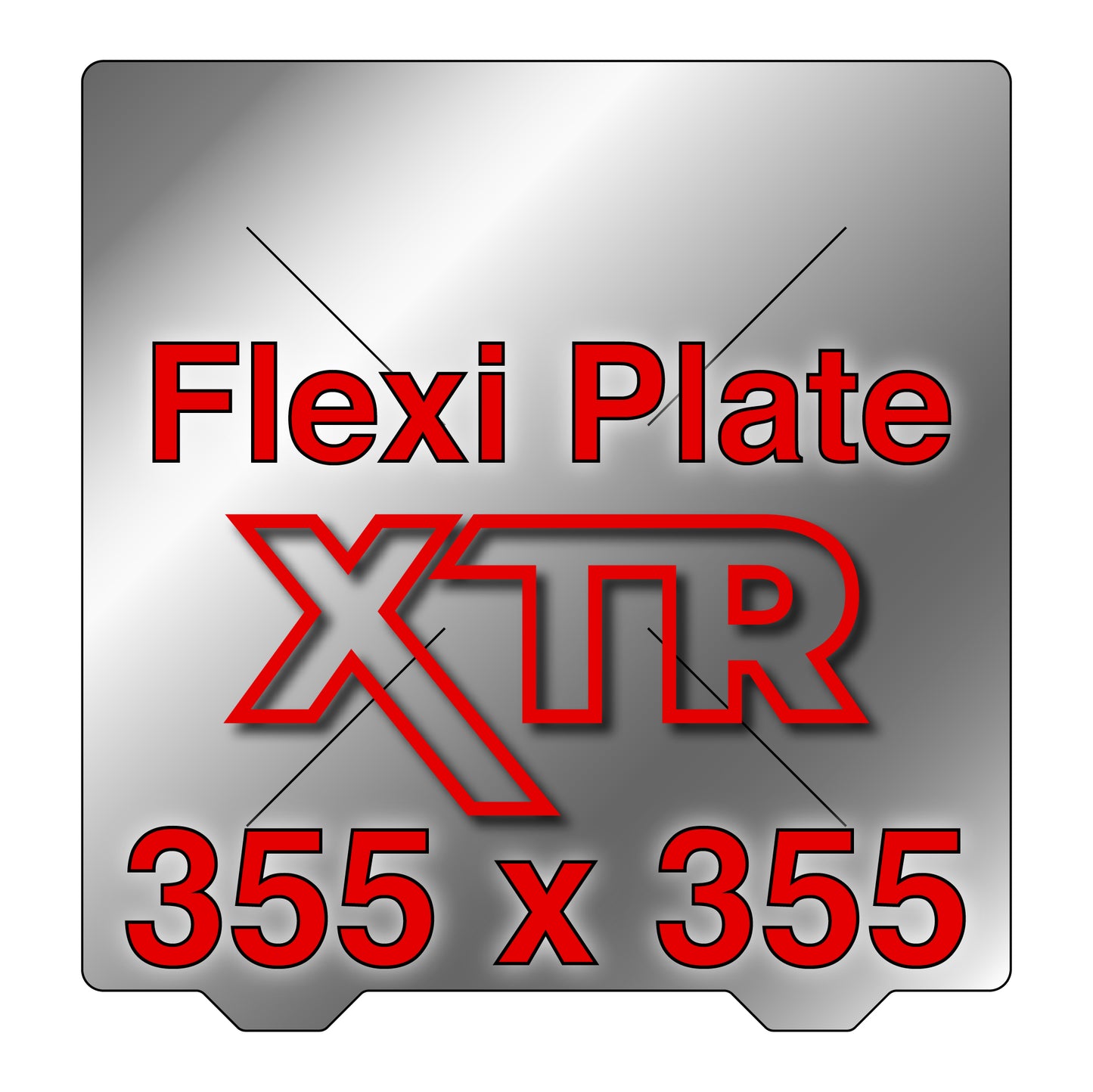 XTR Flexi Plate with No Build Surface - 355 x 355