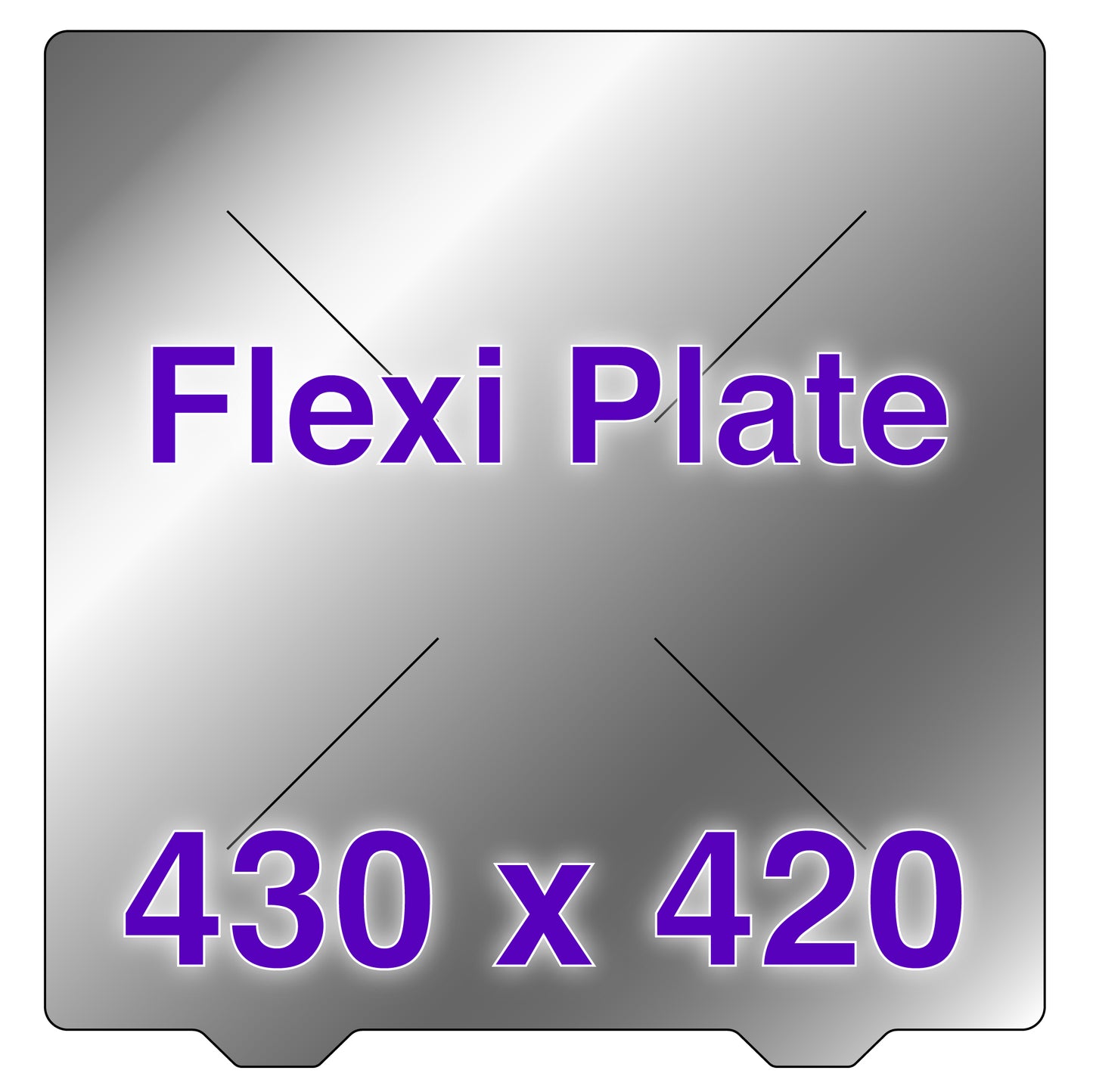Flexi Plate with No Build Surface - 430 x 420