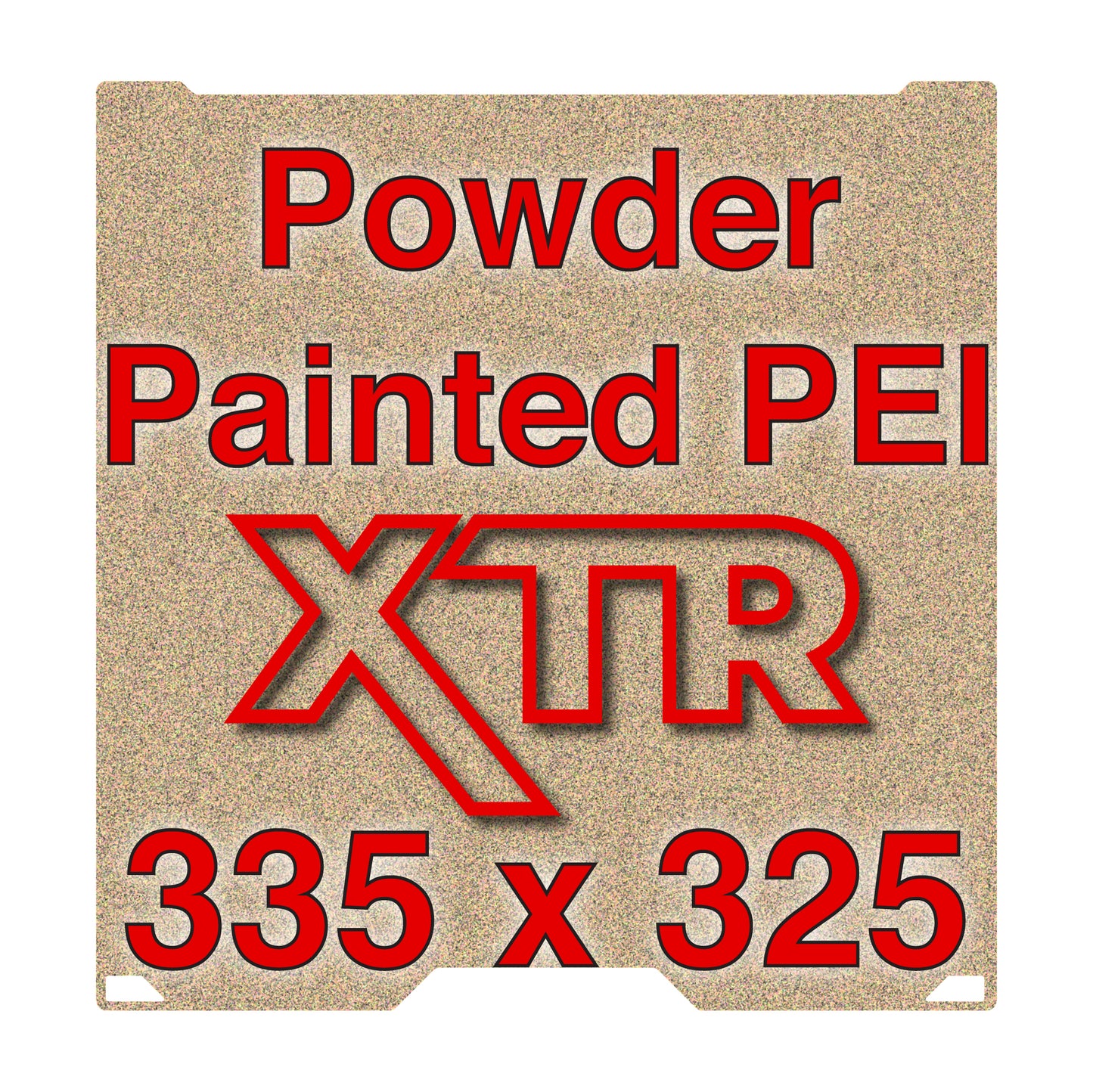 XTR Flexi Plate with Textured ULTEM PEI - Bambu Lab H2C - 335 x 325