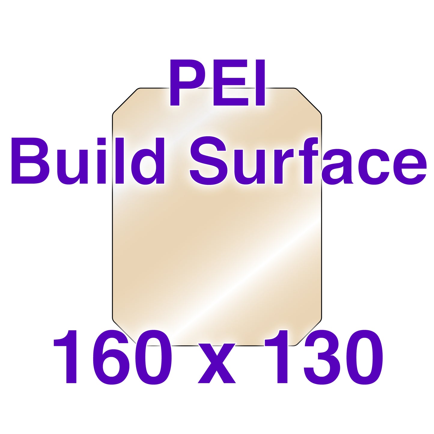 PEI Build Surface - 160 x 130