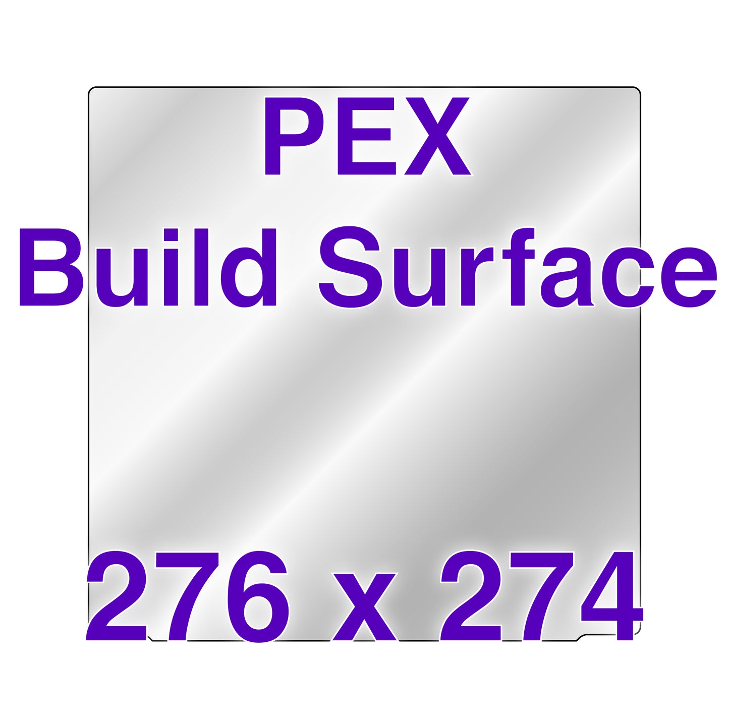 PEX Build Surface - 276 x 274 - Snapmaker U1