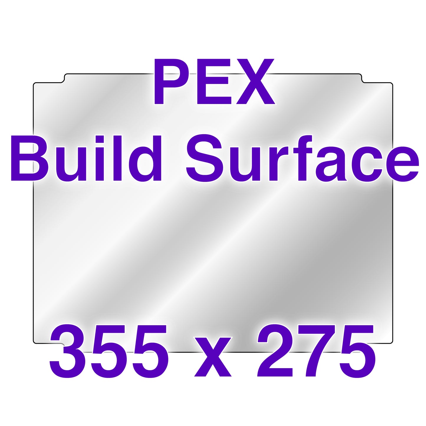 PEX Build Surface - 355 x 275 w/ Cut Out Corners