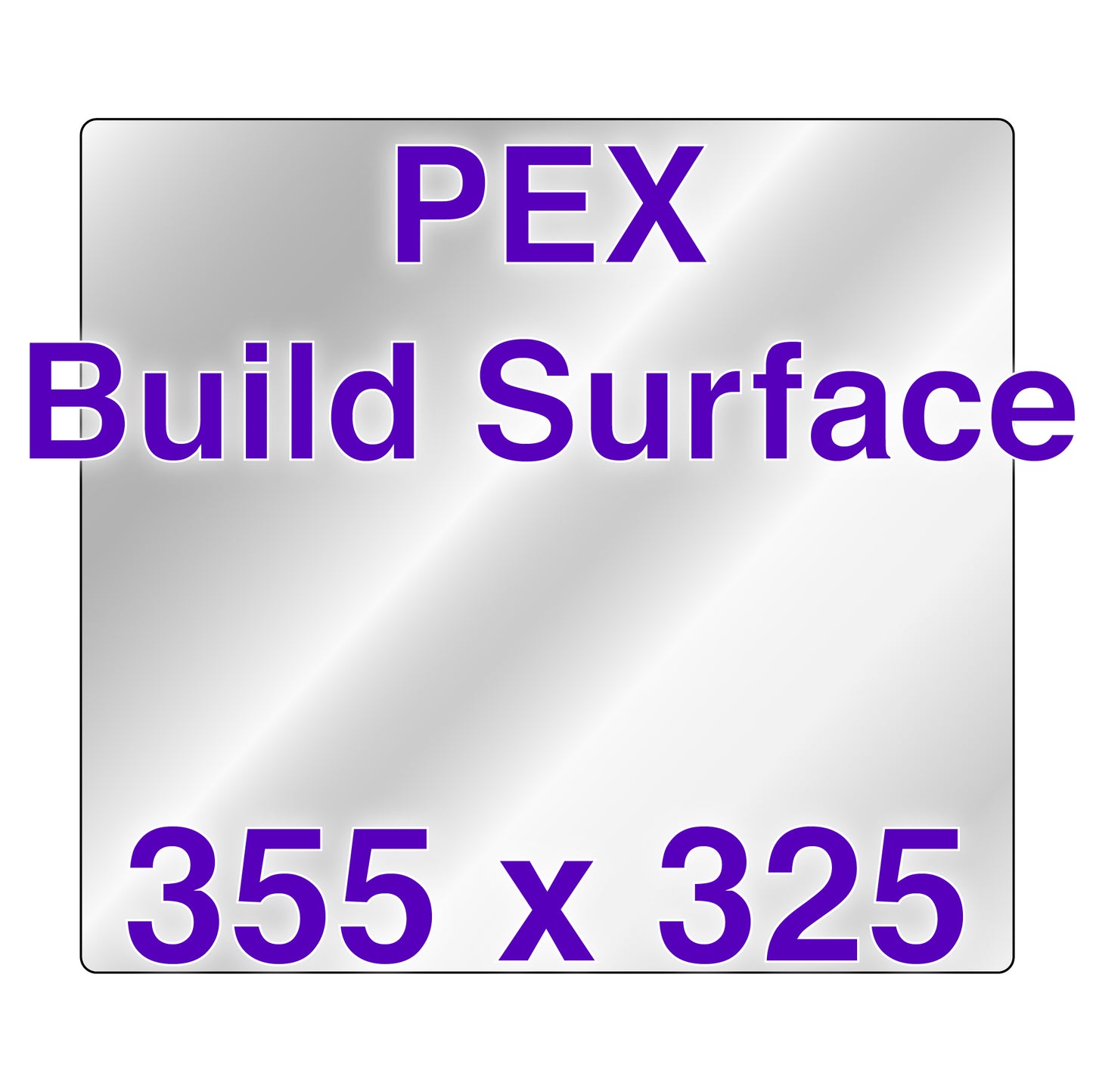 PEX Build Surface - Bambu Lab - 355 x 325