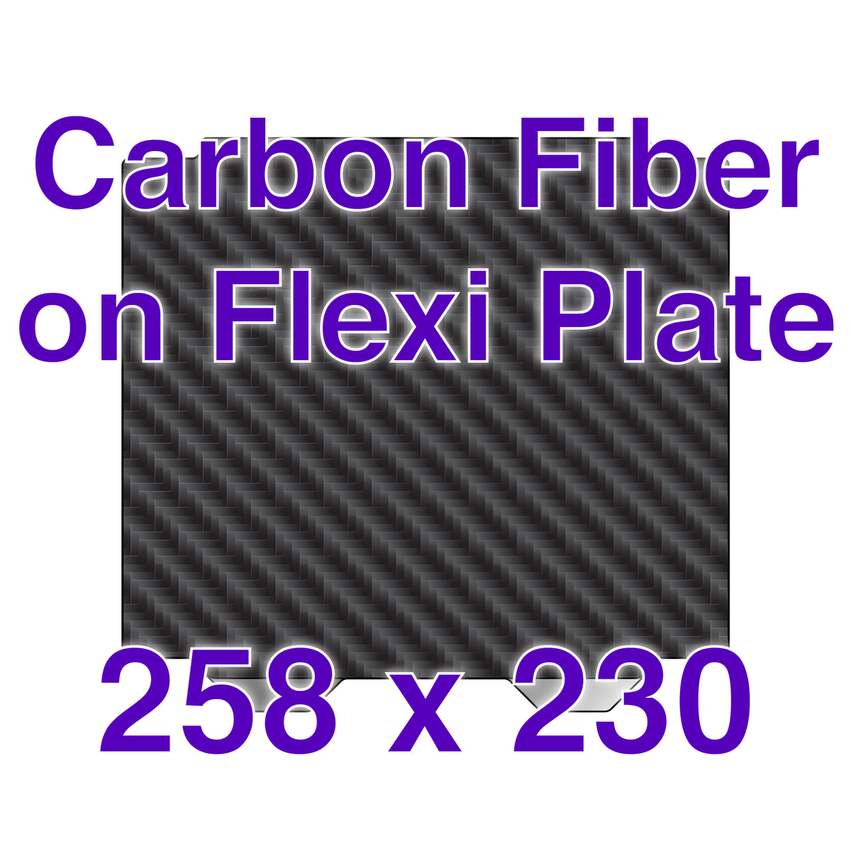 Flexi Plate with Carbon Fiber - Ultimaker S3 - 258 x 230