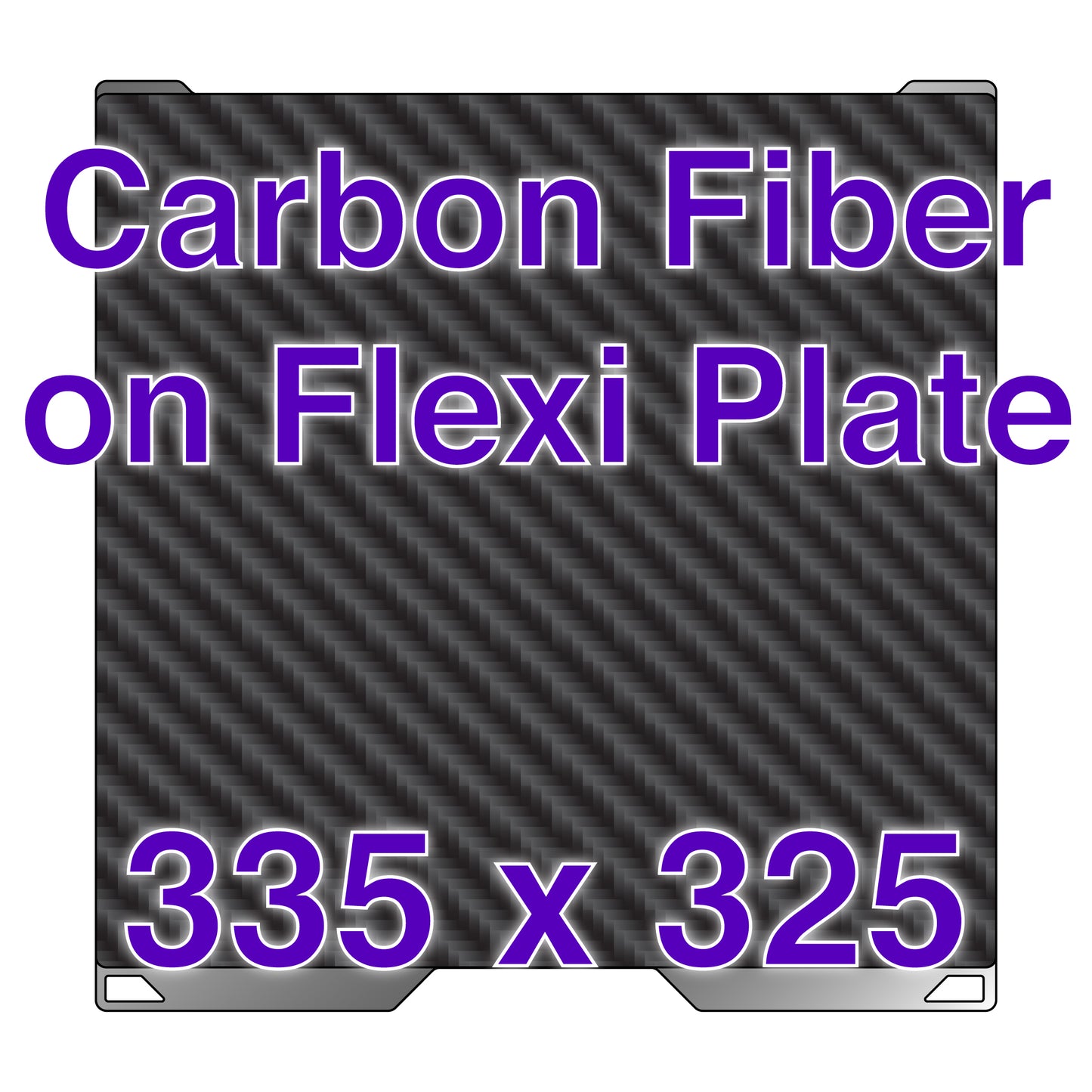 Flexi Plate with Carbon Fiber - Bambu Lab H2C - 335 x 325