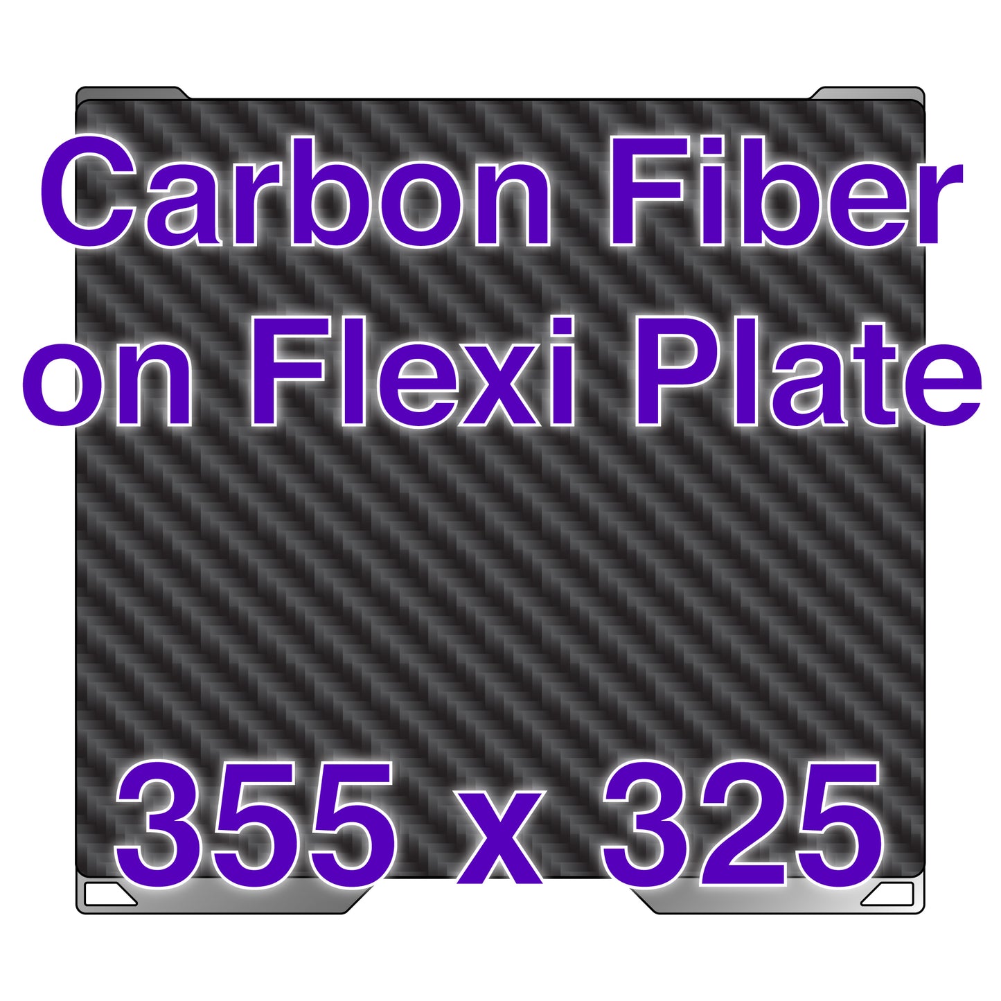 Flexi Plate with Carbon Fiber - Bambu Lab H2D & H2S - 355 x 325