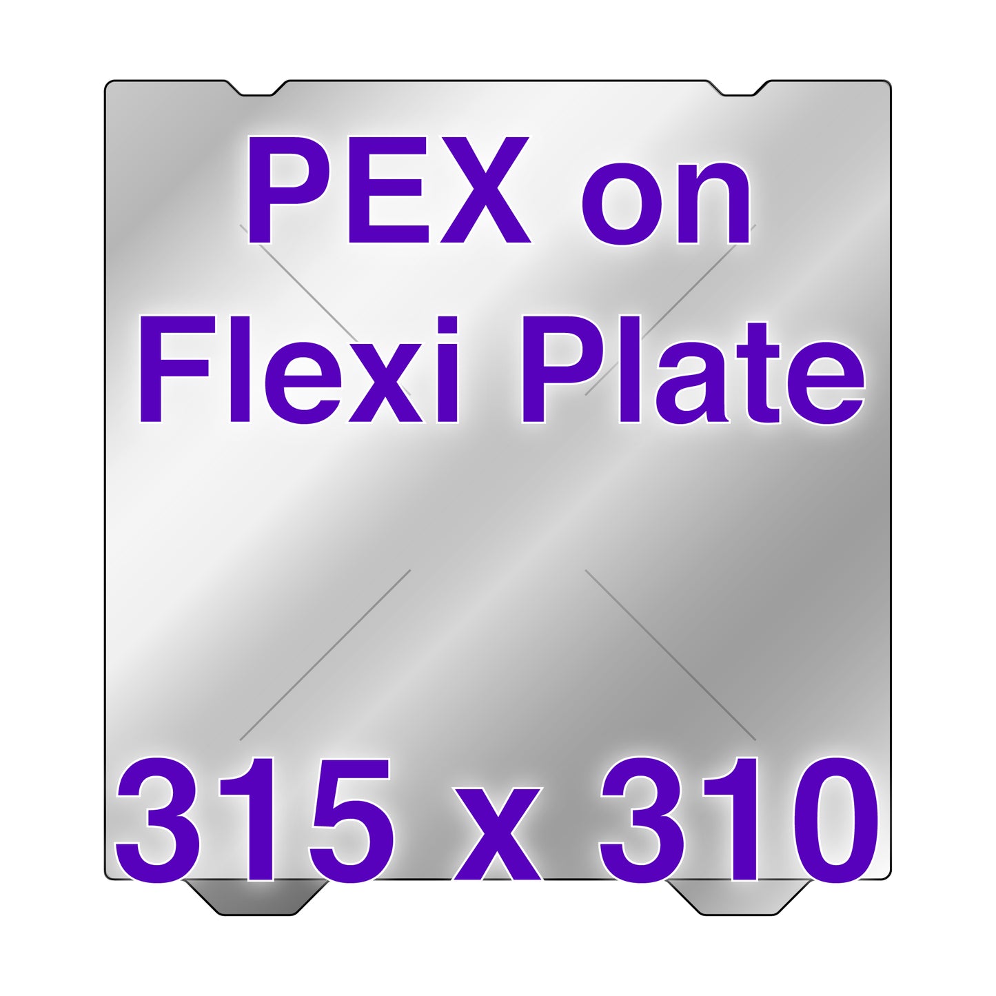 Flexi Plate with PEX - Creality Ender 3 S1 Plus and K1 Max - 315 x 310
