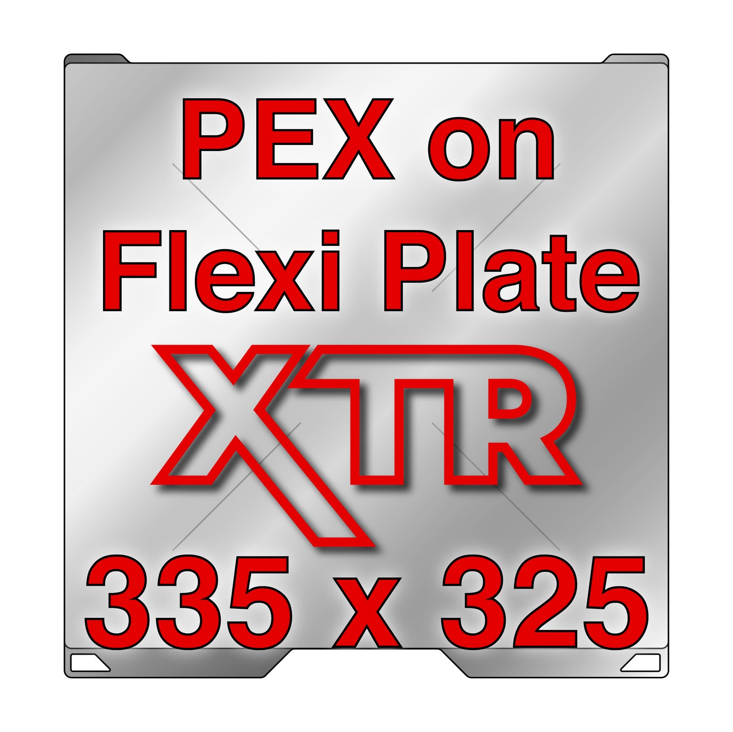 XTR Flexi Plate with PEX - Bambu Lab H2C  - 335 x 325
