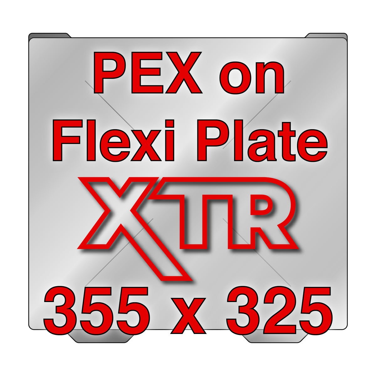 XTR Flexi Plate with PEX - Bambu Lab H2D & H2S  - 355 x 325