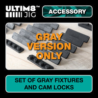 Extra Set of  GRAY FIXTURES AND CAM LOCKS