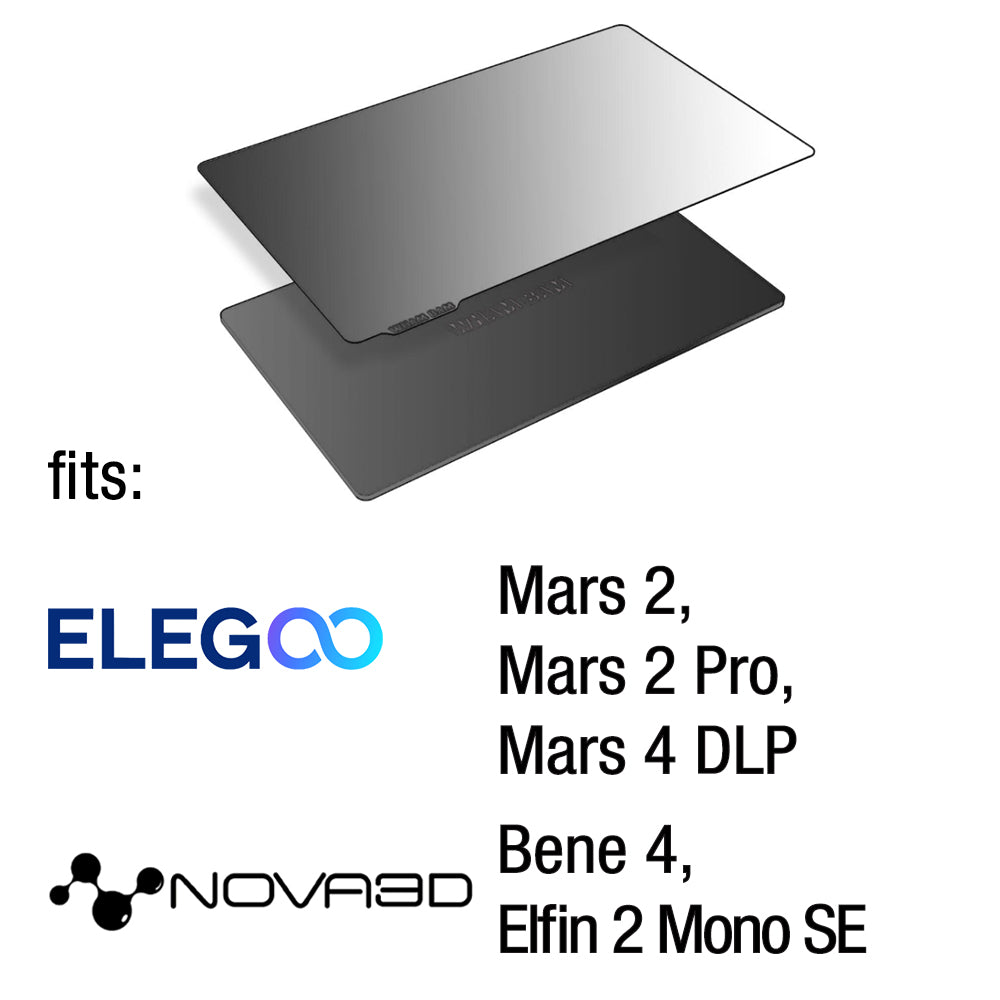 140 x 84 - Elegoo Mars 2/Pro, Mars 4 DLP, Nova3D Bene 4, and Elfin