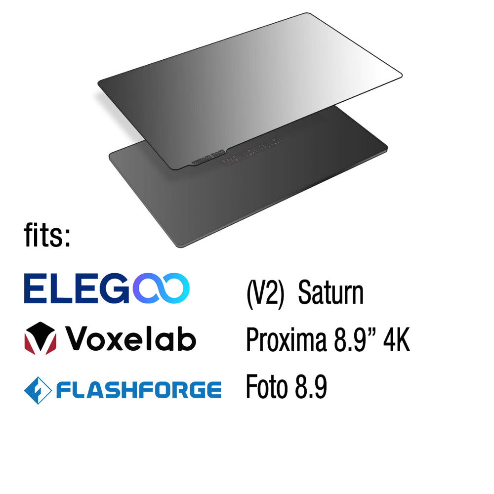 (V2) Elegoo Saturn, Voxelab Proxima 8.9 4K, Flashforge Foto 8.9 - 196 x 126