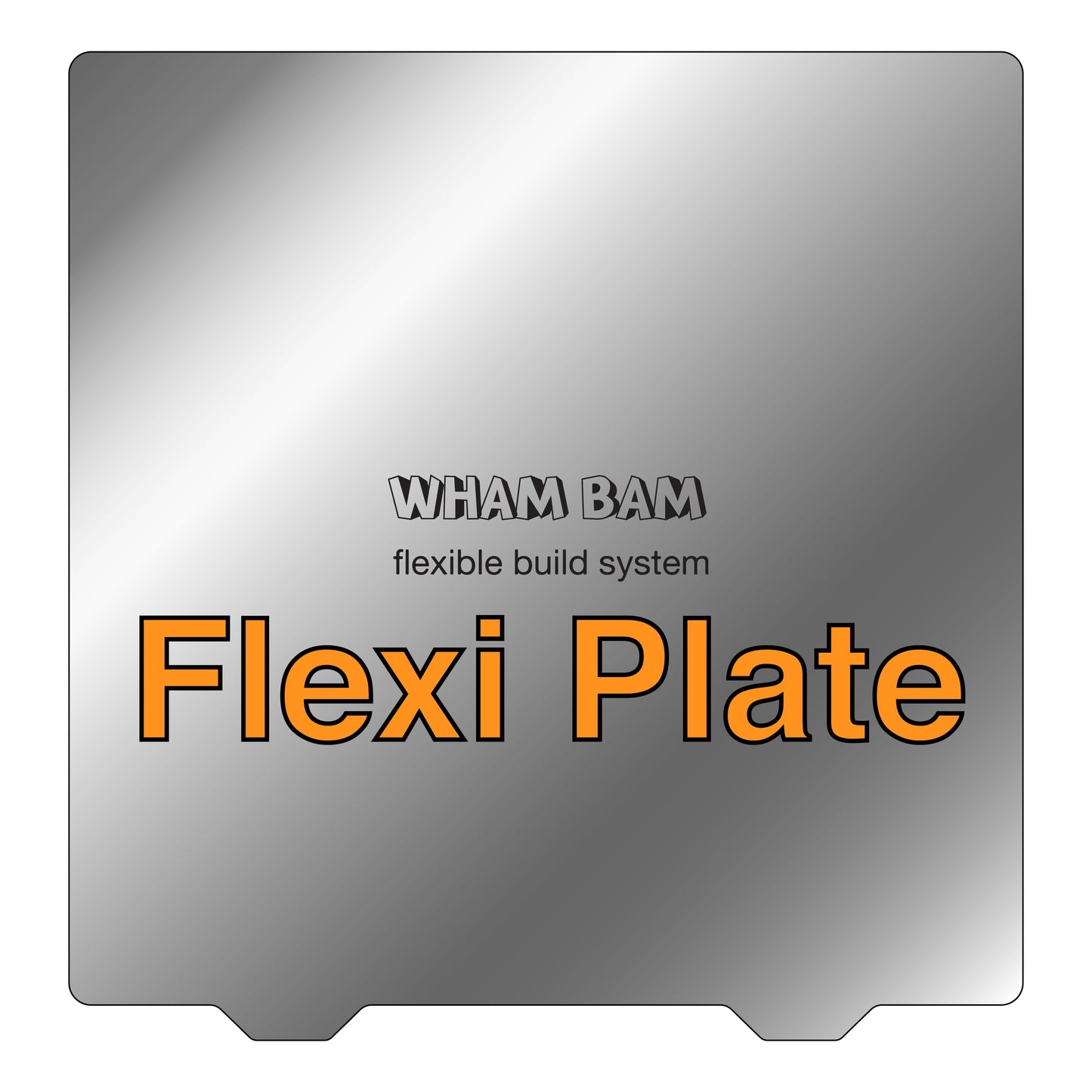 Flexi Plate Only (No Build Surface) - 235 x 235 - Creality Ender 3 & 5, Biqu B1, Elegoo Neptune 2