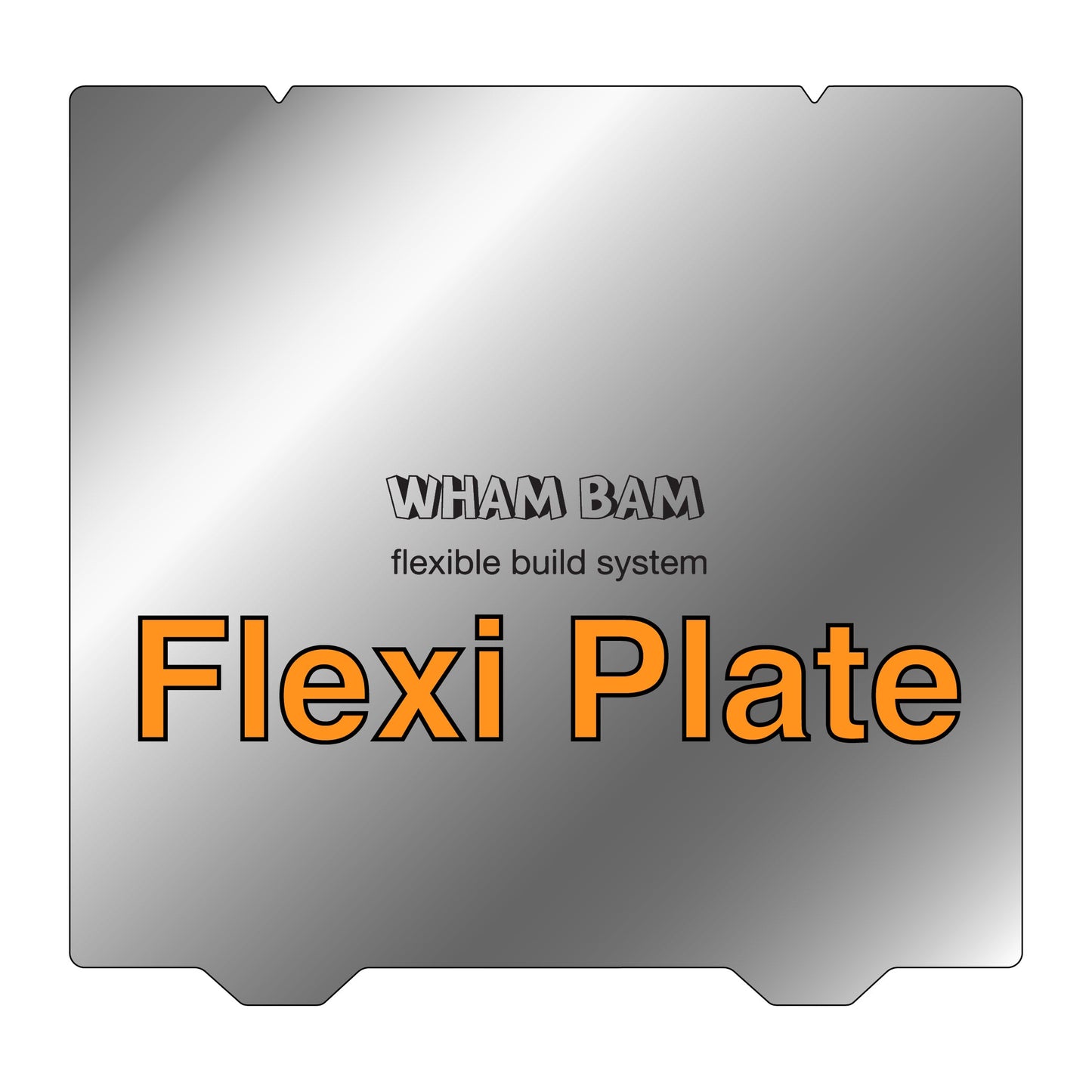 Flexi Plate Only (No Build Surface) - 254 x 235 - Prusa i3 MK3/S/+, Raise3D N1, MatterHackers Pulse