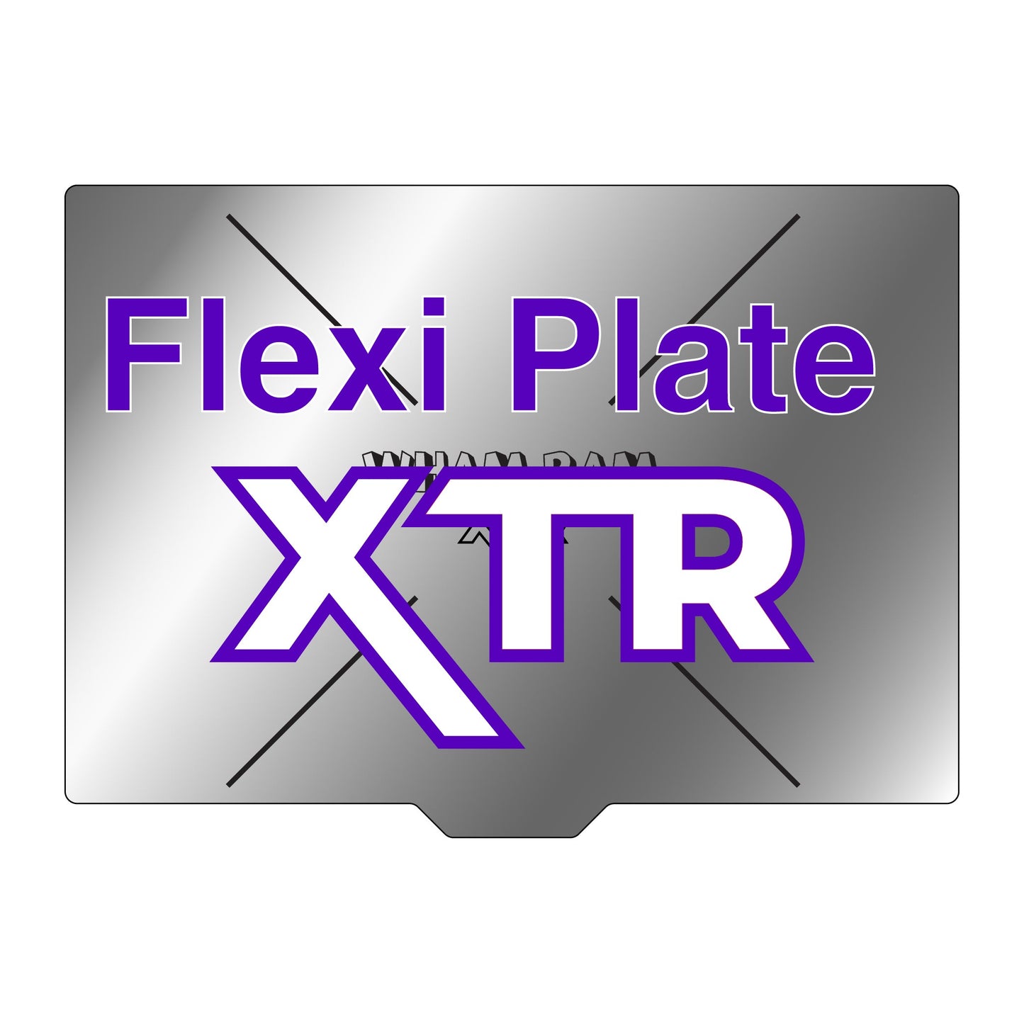 XTR Flexi Plate Only (No Build Surface) - 367 x 254 - Raise3D E2