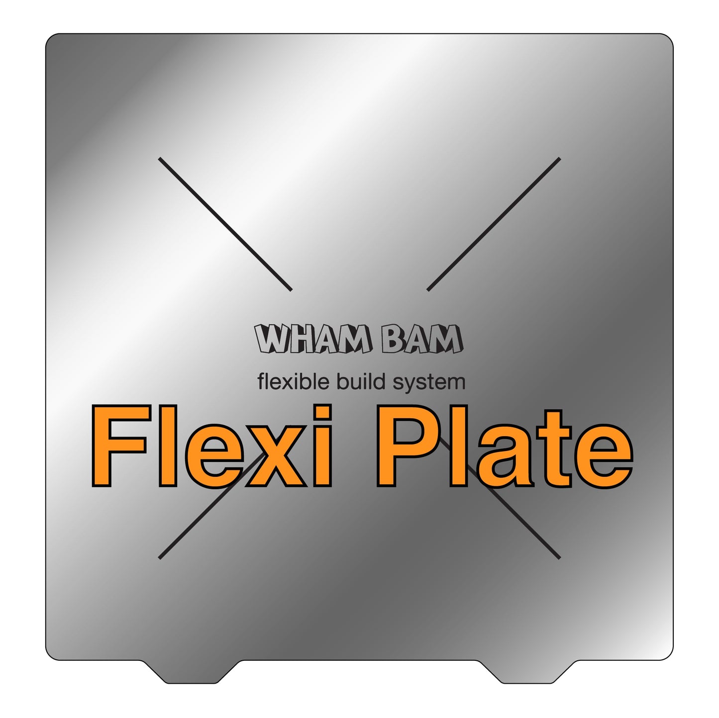 Flexi Plate Only (No Build Surface) - 410 x 410 - Creality CR-10 S4, VORON Design Core XY
