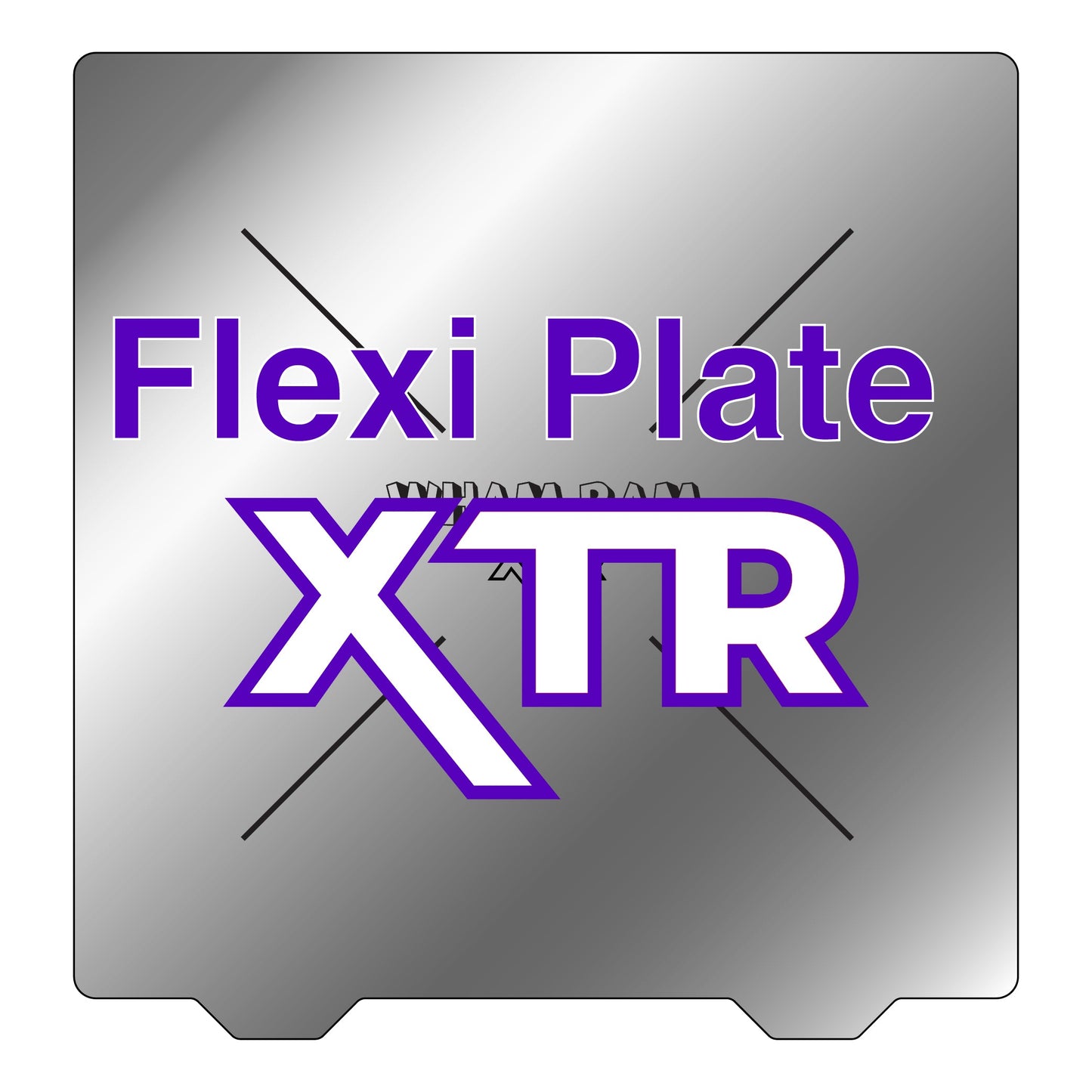 XTR Flexi Plate Only (No Build Surface) - 305 x 305 - Voron 2.4 300 and Voron Trident 300