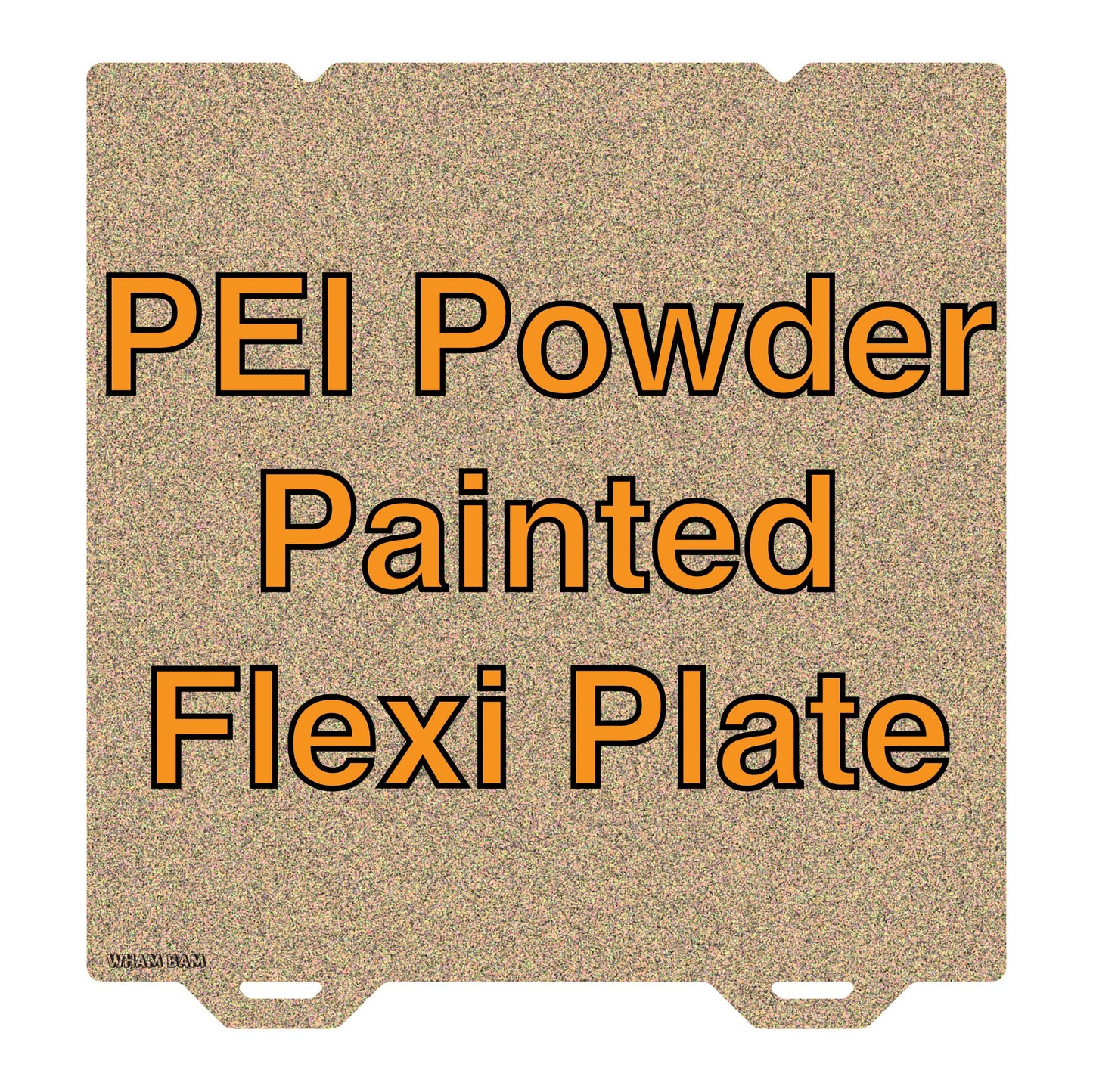 Powder Painted PEI Flexi Plate - 235 x 235 (Alignment Notches) - Creality K1, Ender 5S1, V3 SE