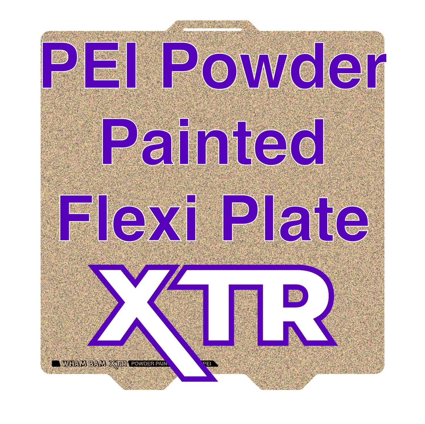 XTR Powder Painted PEI Flexi Plate - 258 x 258 - Bambu Lab X1, X1 Carbon (or X1C), X1E, P1P, and P1PS