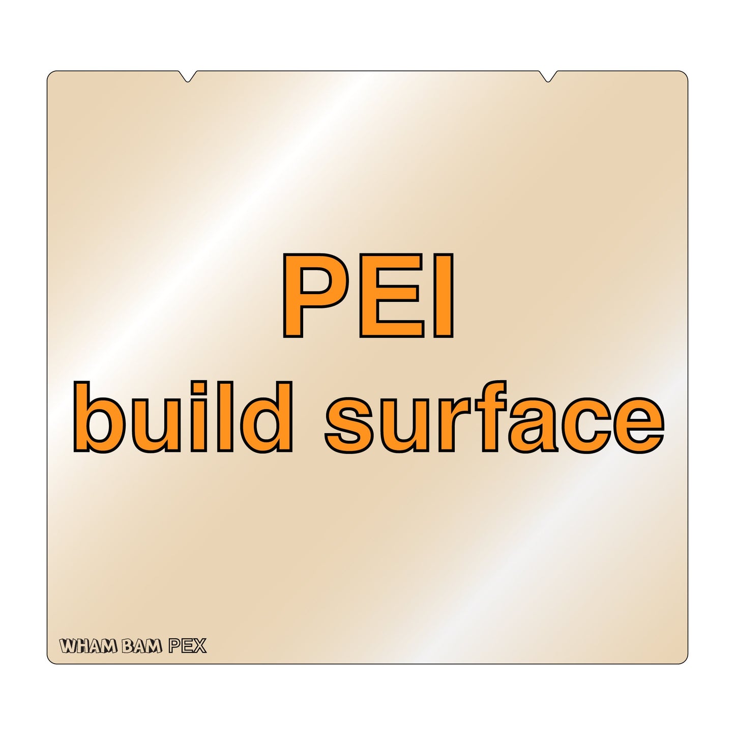 PEI Build Surface - 254 x 235 - Prusa i3 MK3/S/+, Raise3D N1, MatterHackers Pulse