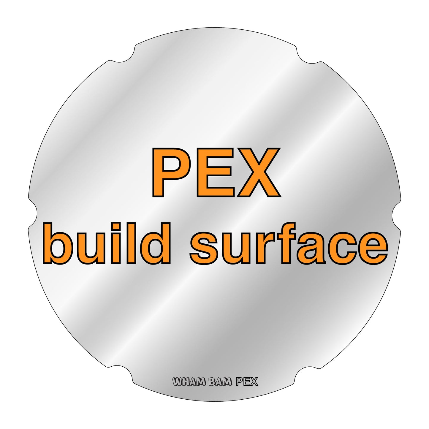 PEX Build Surface - 220Ø - FLSun Delta Mini & Q5 Delta, SEEMECNC Orion & H2