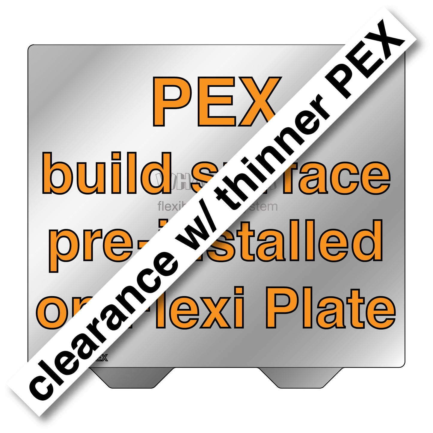 Flexi Plate with Pre-Installed PEX (0.19mm) Build Surface - 355 x 275 - Ultimaker S5